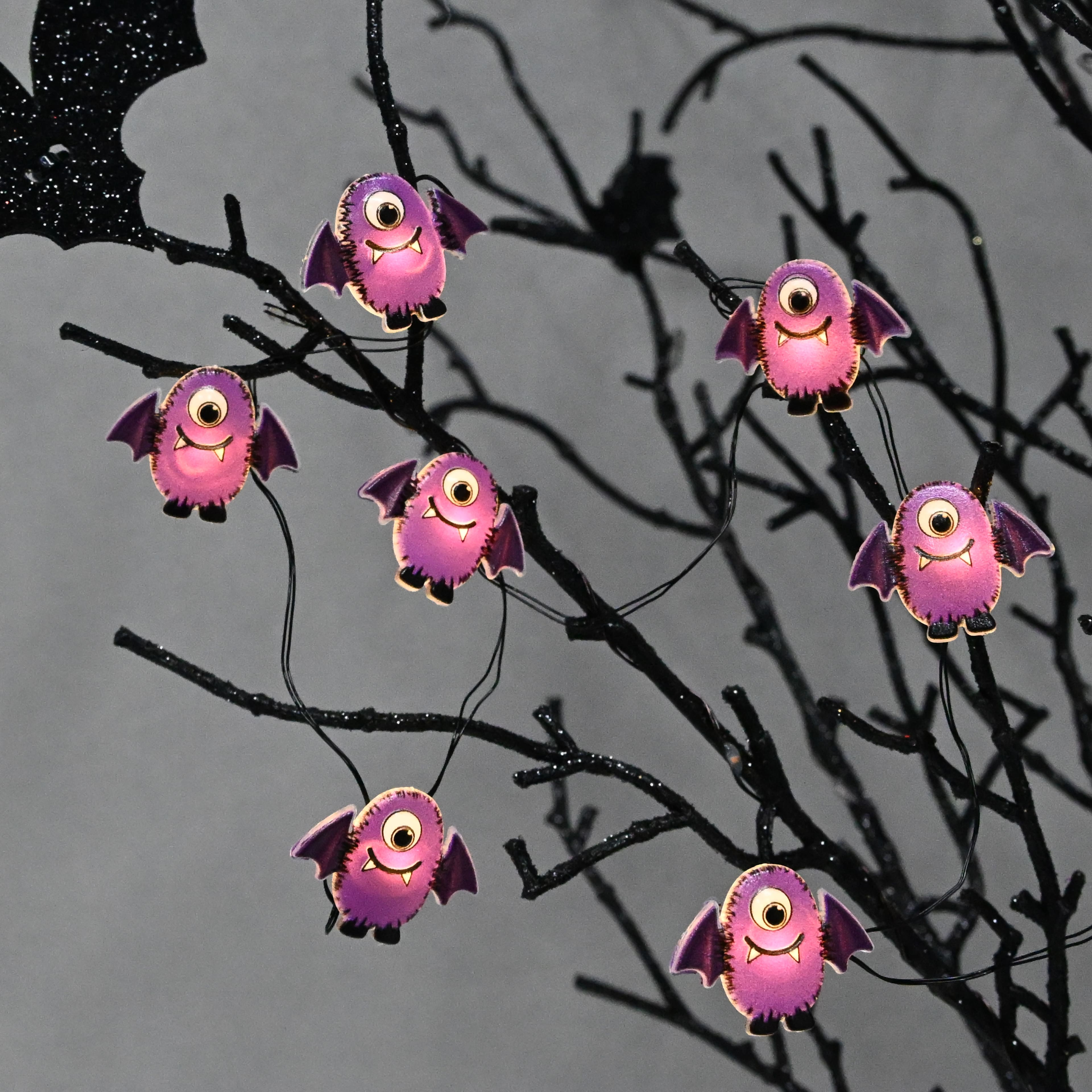 6ft. Purple Monster Icon String Lights by Ashland®