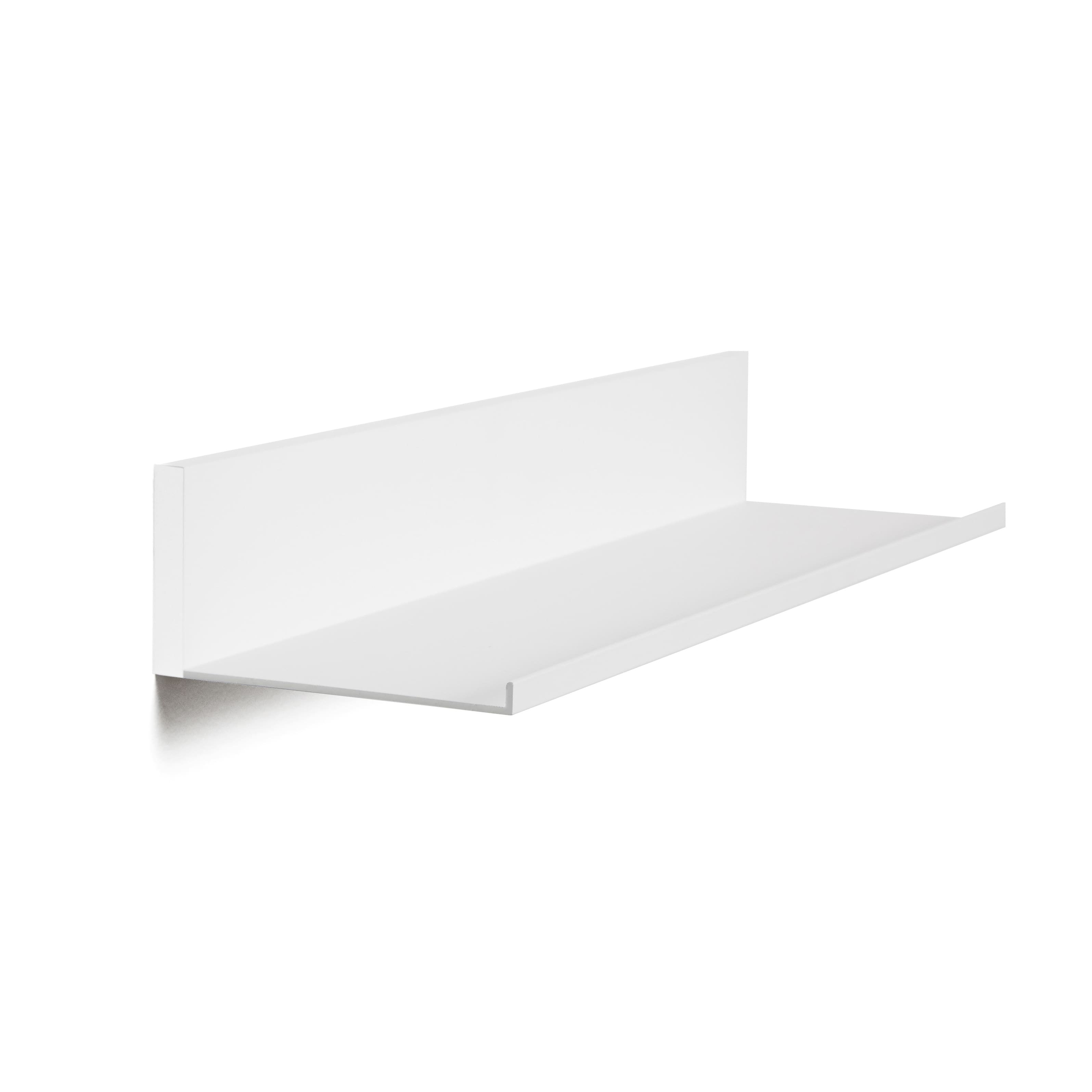 Hangz&#x2122; White No Stud 4&#x22; Depth Floating Shelf