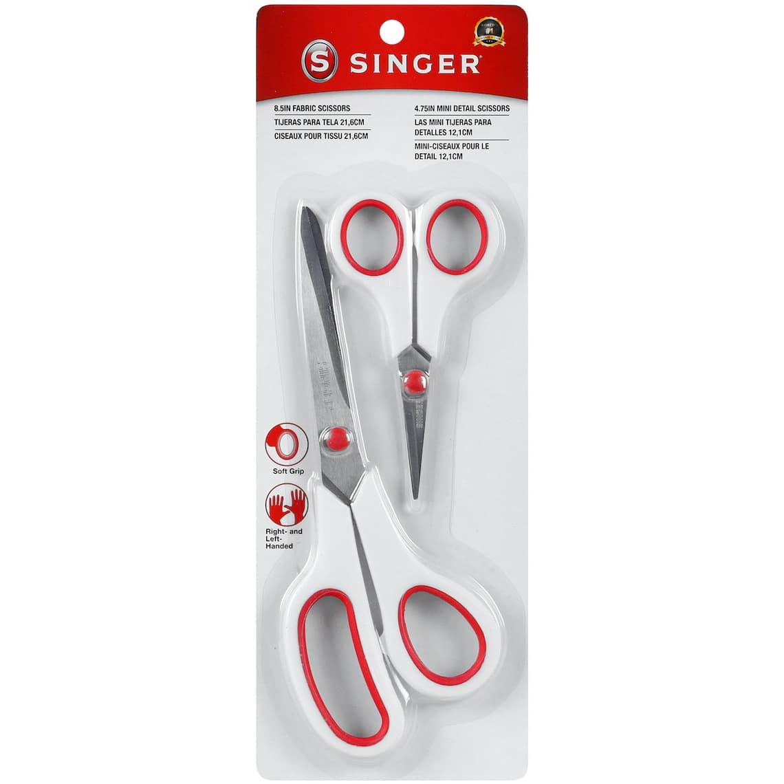 SINGER® Fabric & Craft Scissors With Comfort Grip Set
