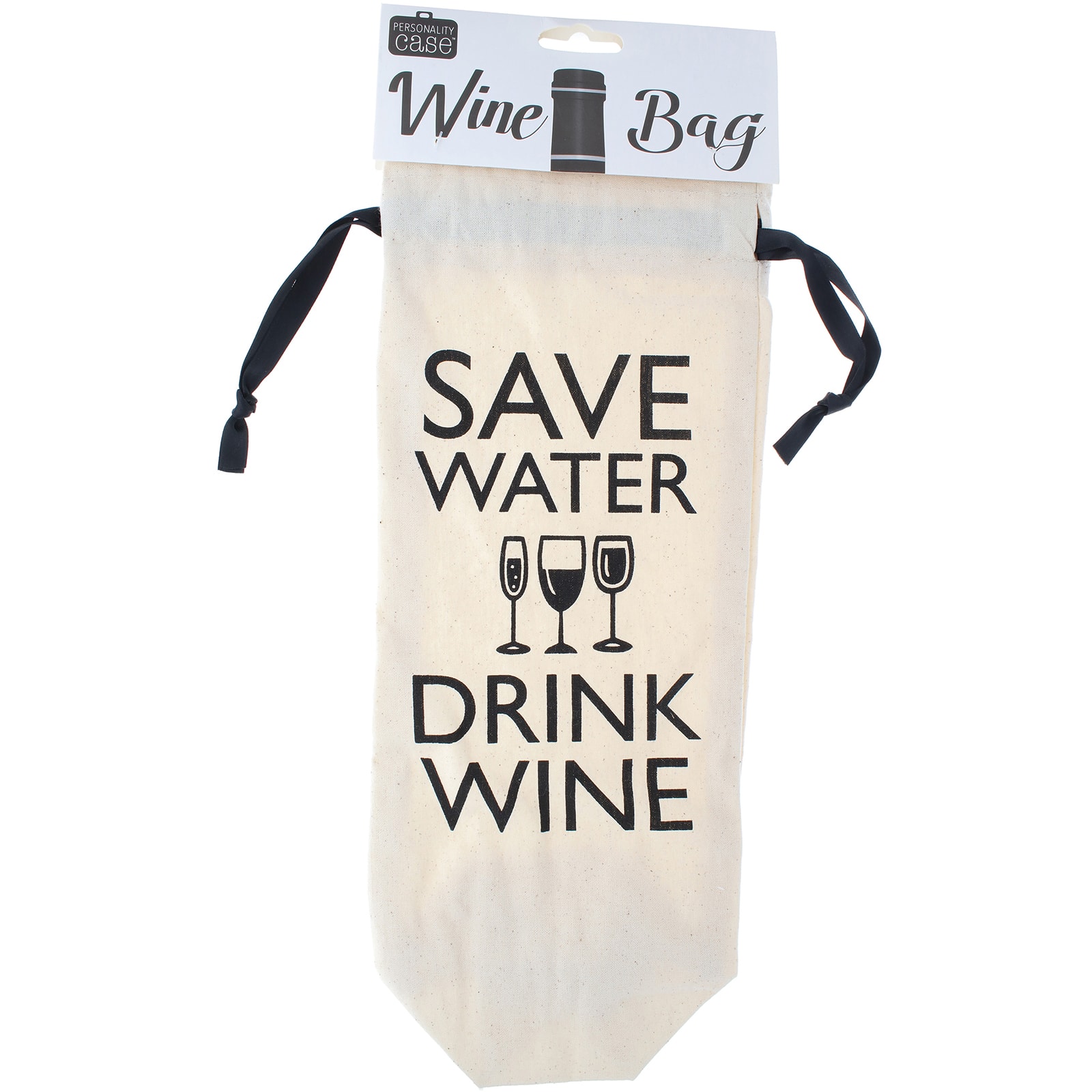 Personality Case&#x2122; Save Water Canvas Wine Bag