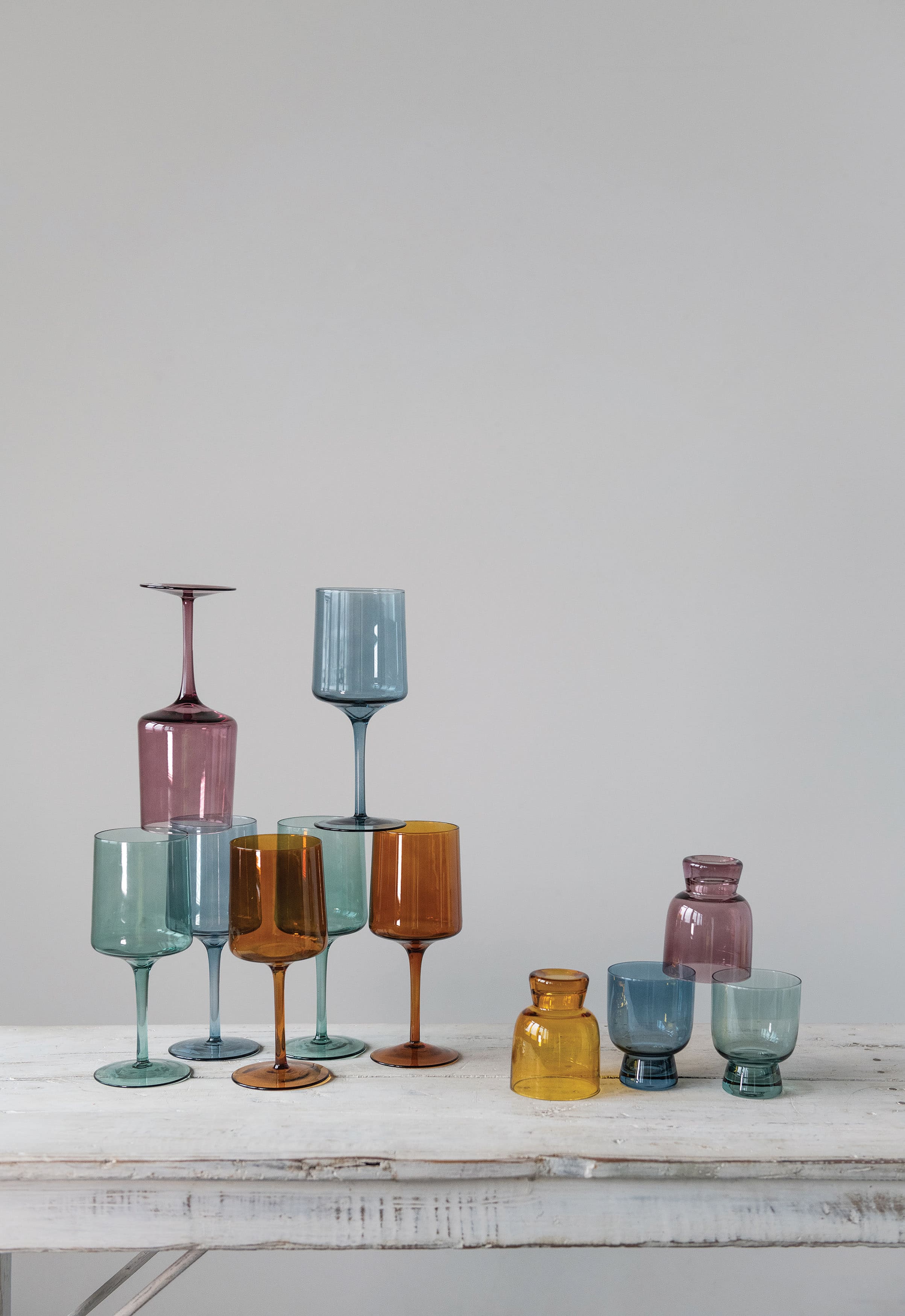 Multicolor Wine Glass Set