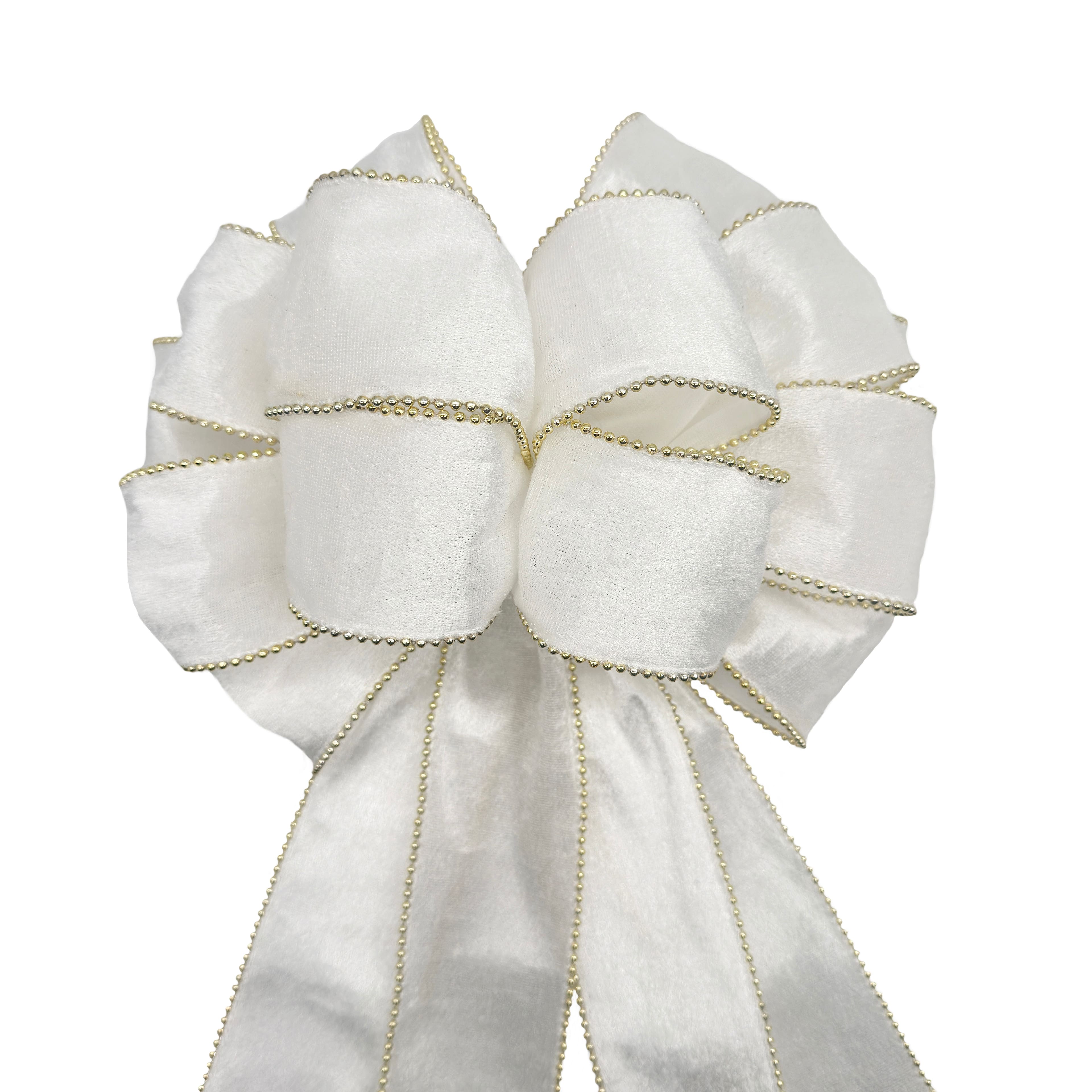 20.5&#x22; Cream Shimmer Tree Bow by Celebrate It&#xAE;