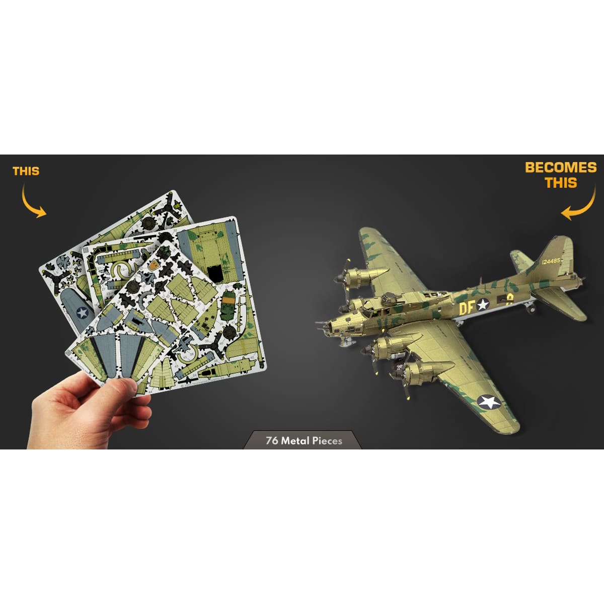 Metal Earth&#xAE; B-17 Flying Fortress&#x2122; Steel Model Kit