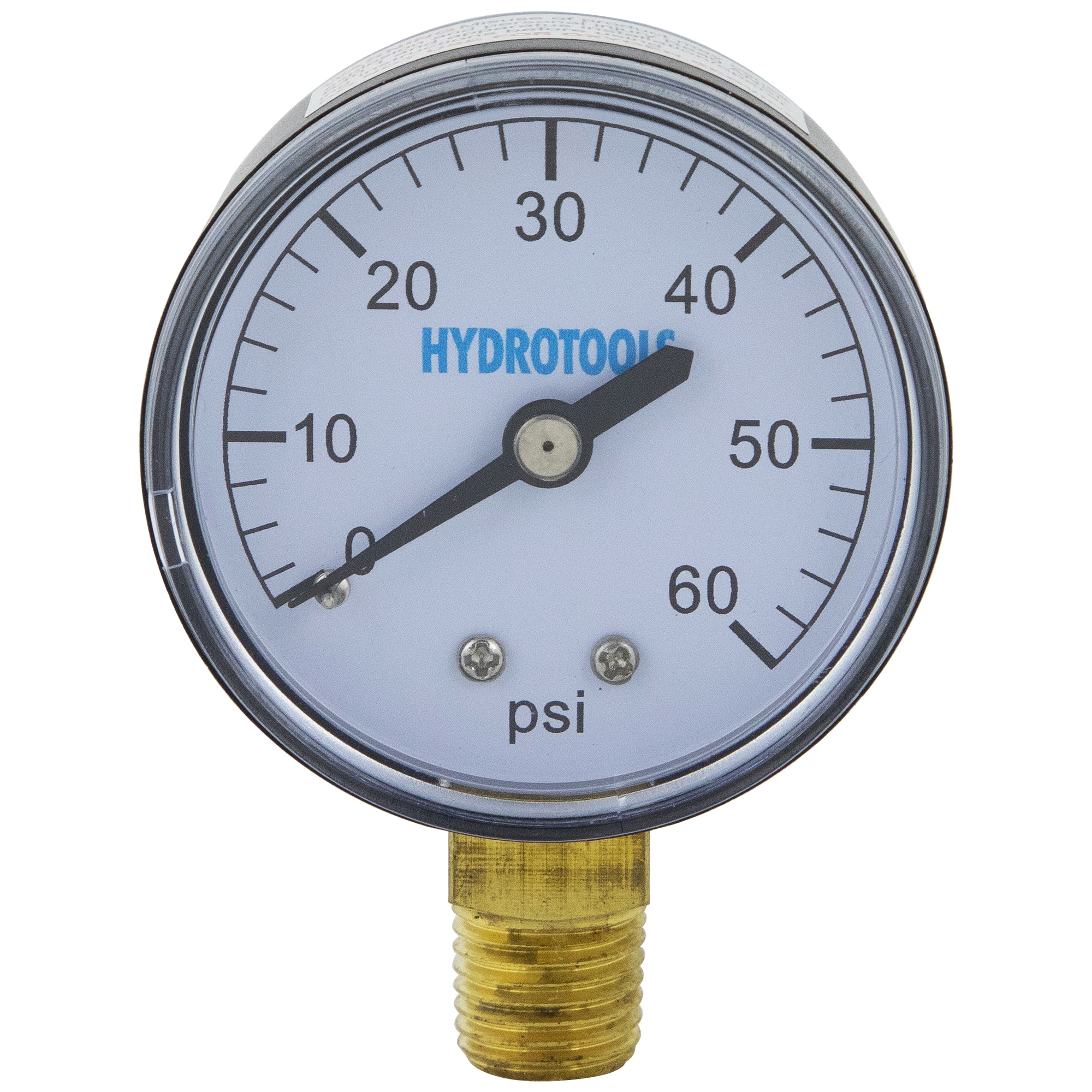Swimline 60 PSI HydroTools Bottom Mount Pressure Gauge Swimming Pool Filter & Pump Accessory