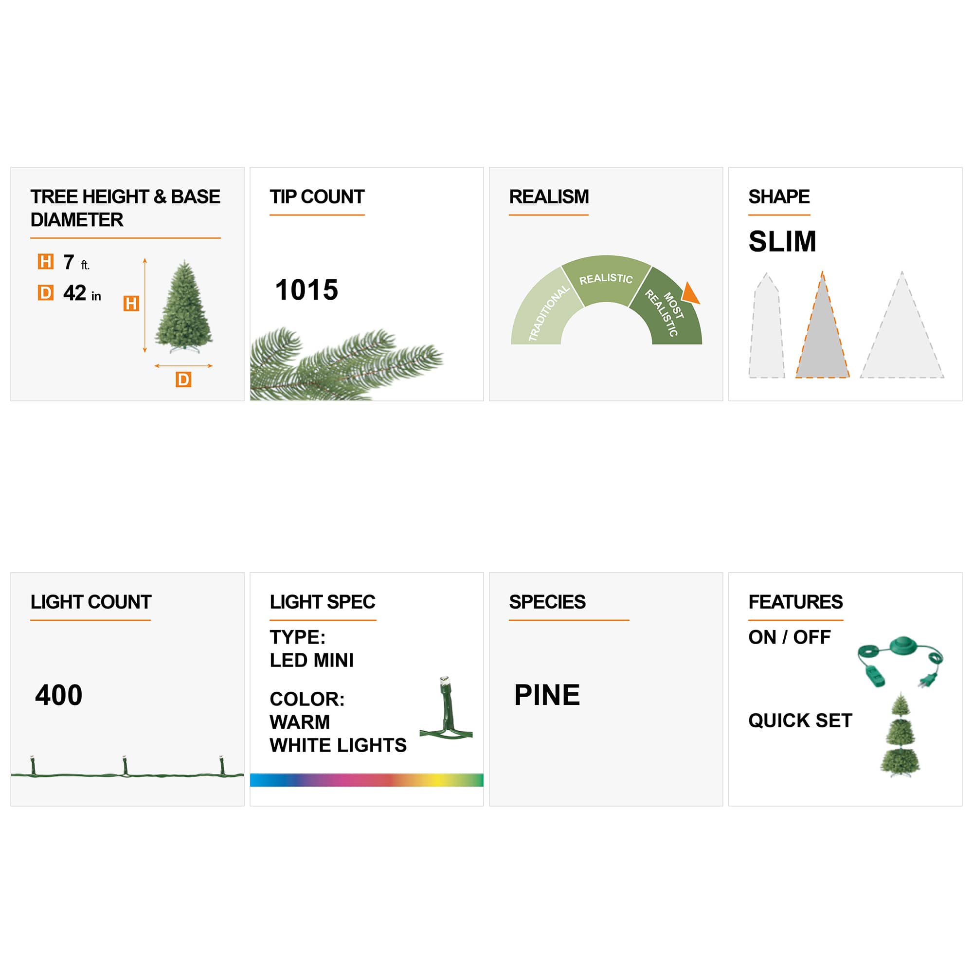 7ft. Pre-Lit Deluxe Flocked Pine Artificial Christmas Tree, Warm White LED Lights