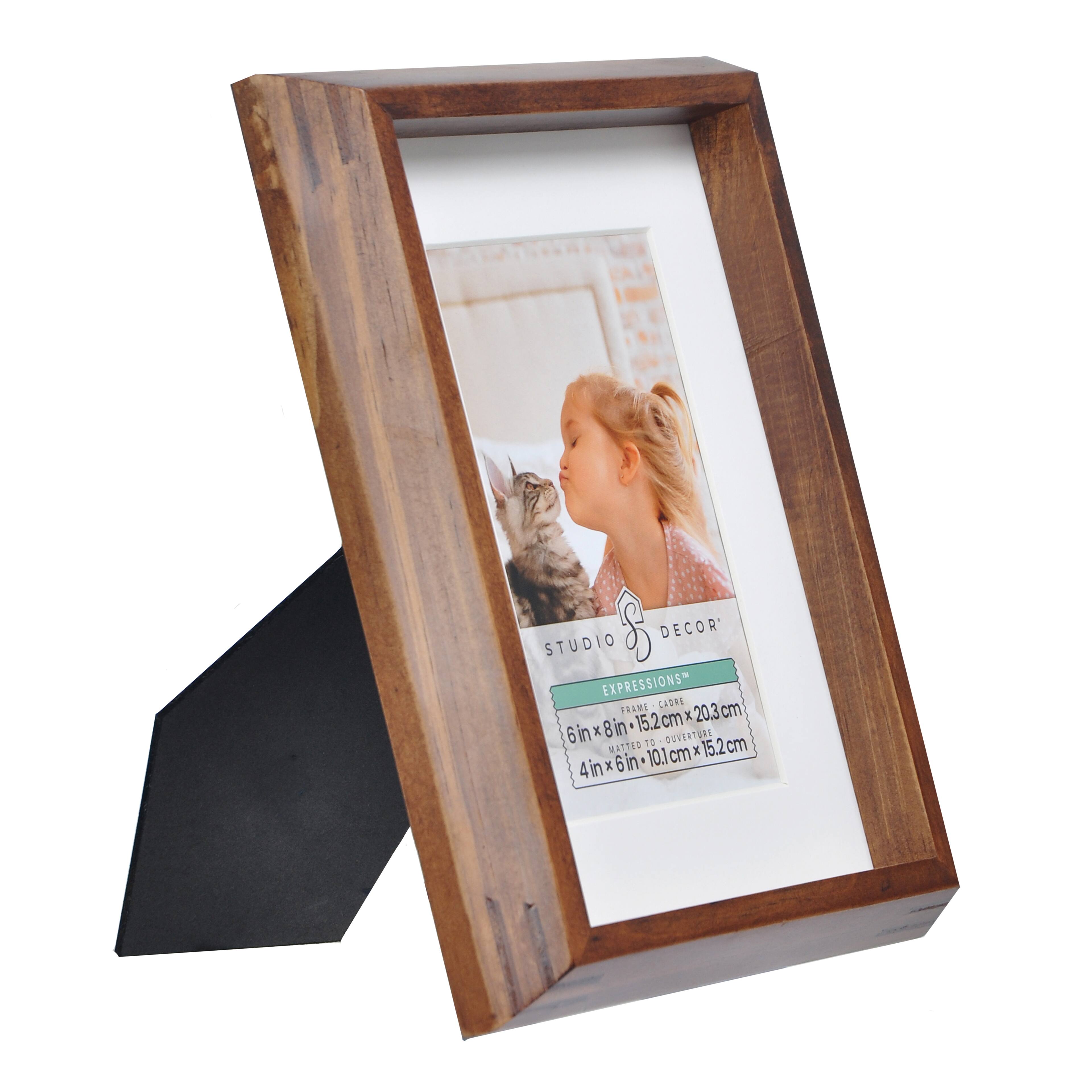 Expressions&#x2122; Narrow Brown Frame with Mat by Studio D&#xE9;cor&#xAE;