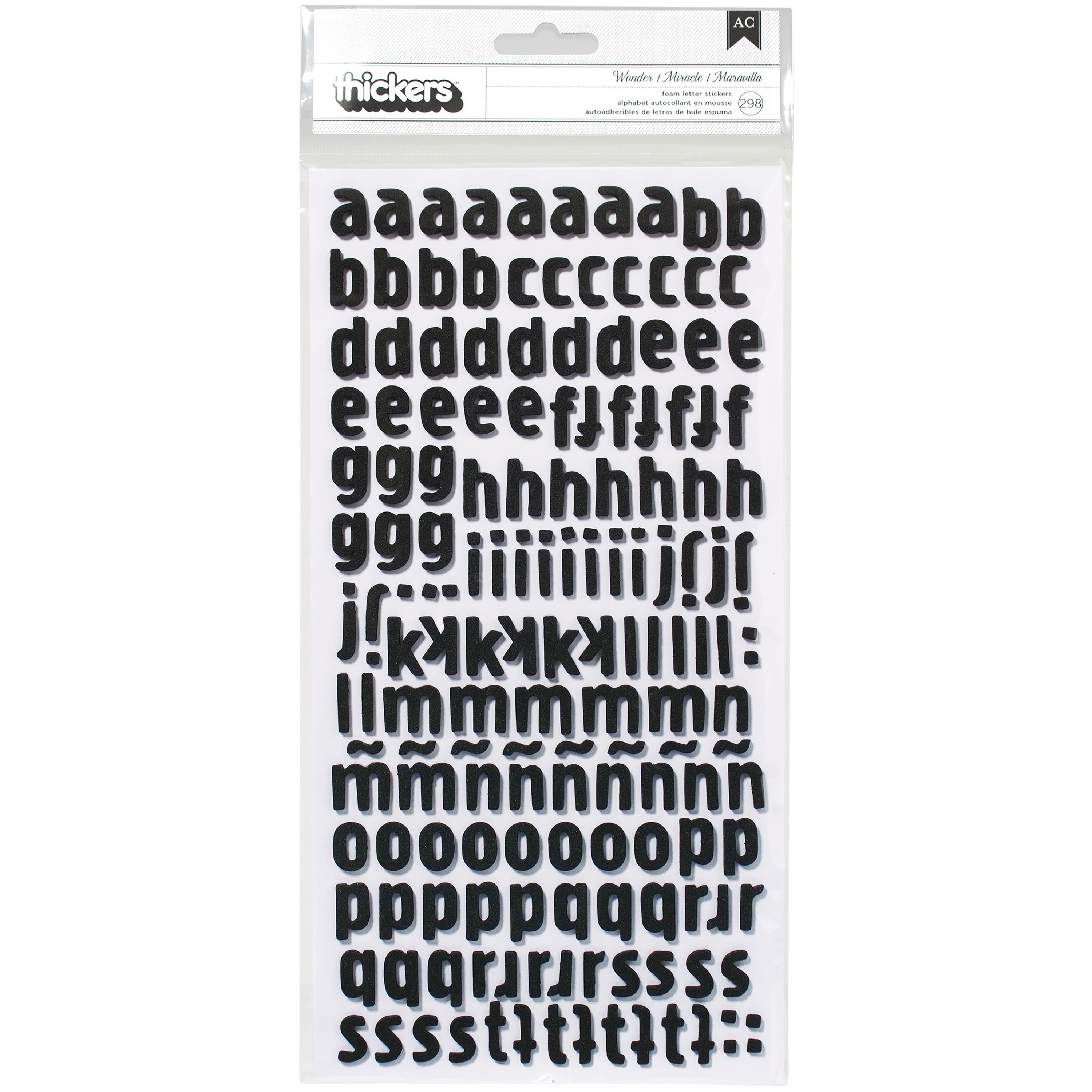 12 Pack: Glitter Block Alphabet Stickers by Recollections™