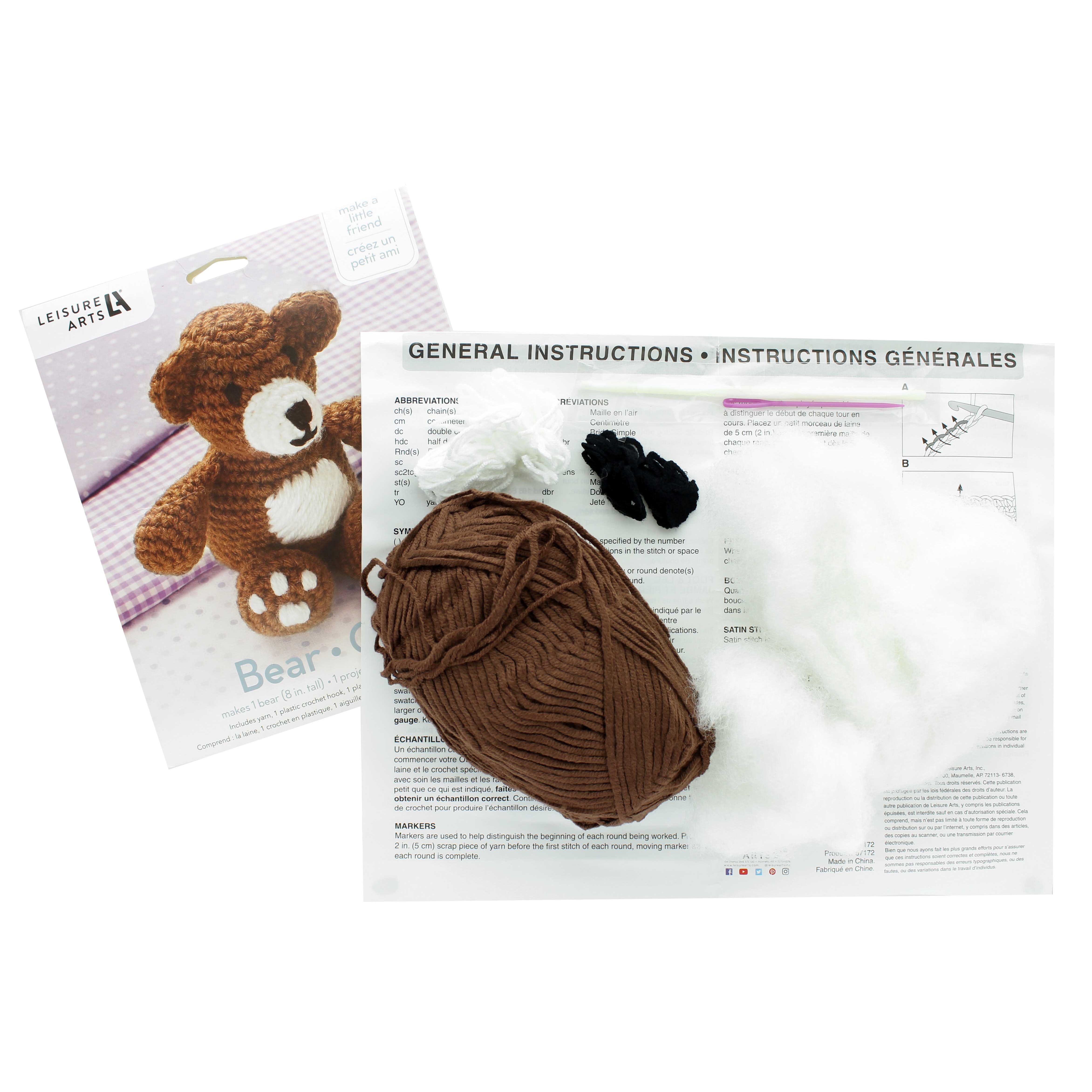 Leisure Arts&#xAE; Make A Little Friend Bear Kit