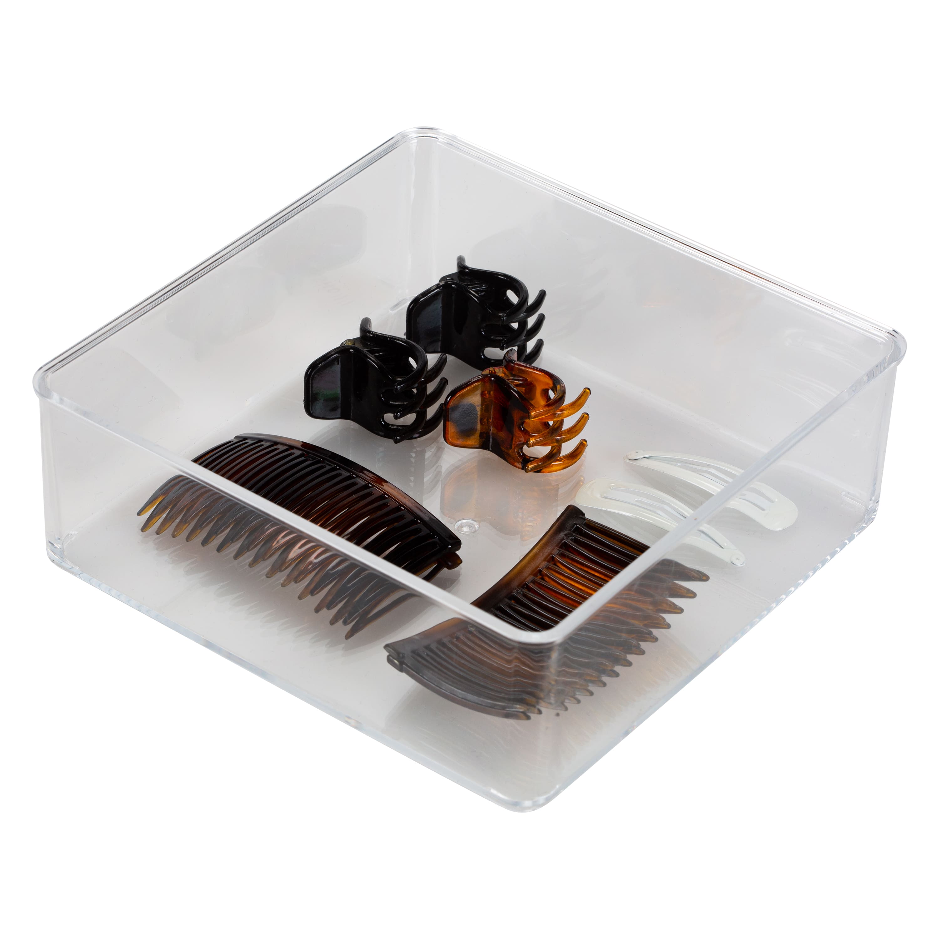 Simplify Large Square Clear Drawer Organizer