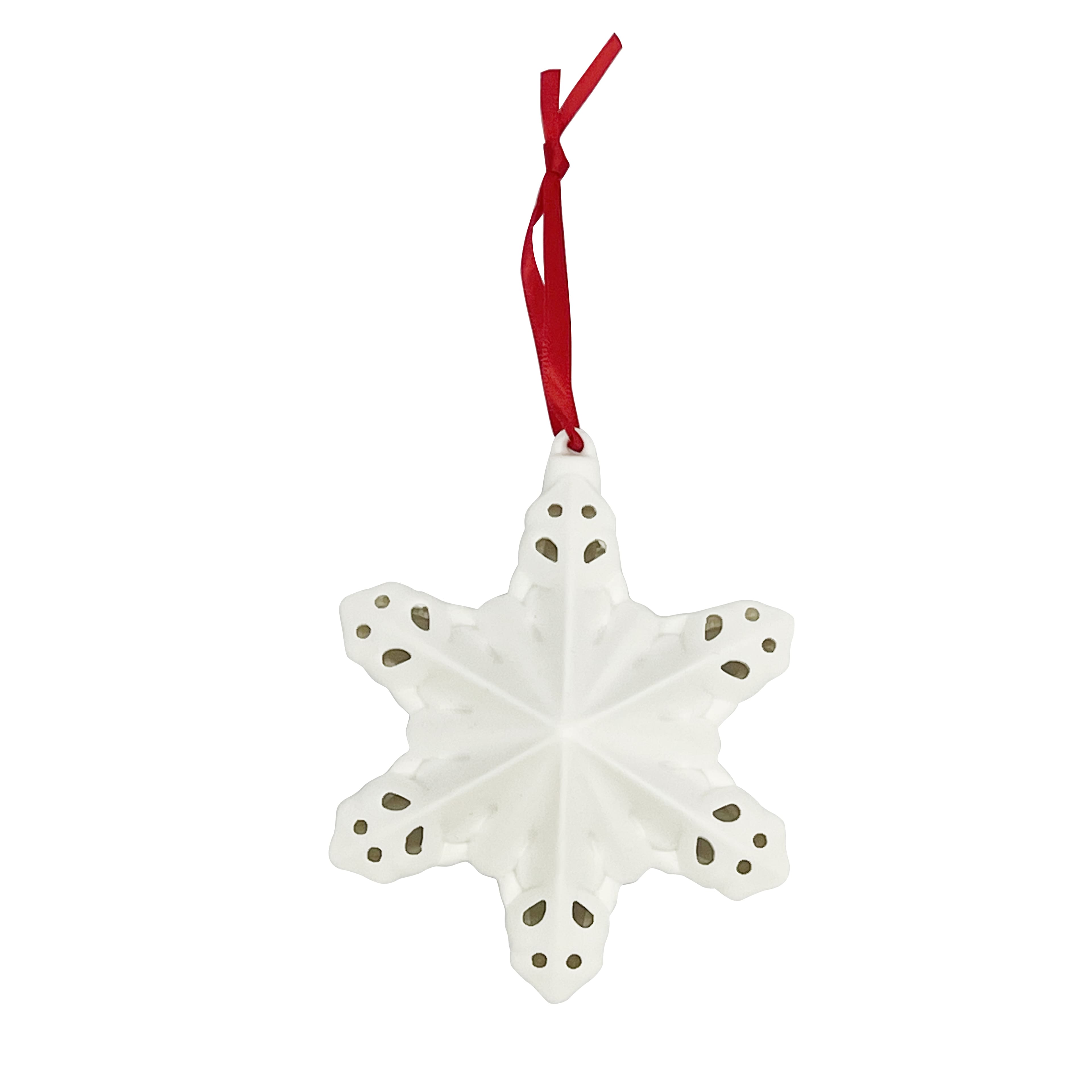 4.25&#x22; LED DIY Ceramic Snowflake Ornament by Make Market&#xAE;
