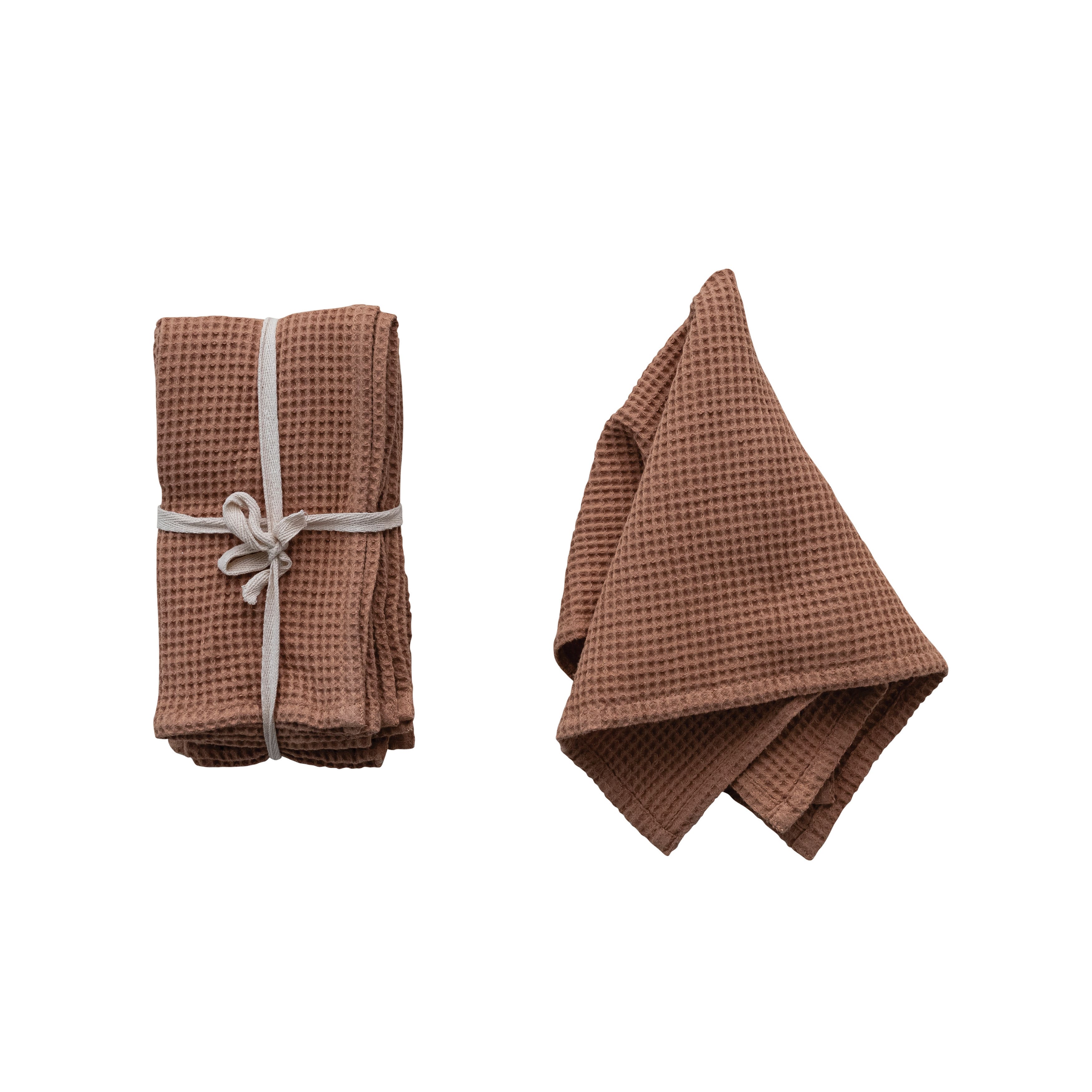 Woven Linen & Cotton Waffle Dinner Napkins, 4ct.