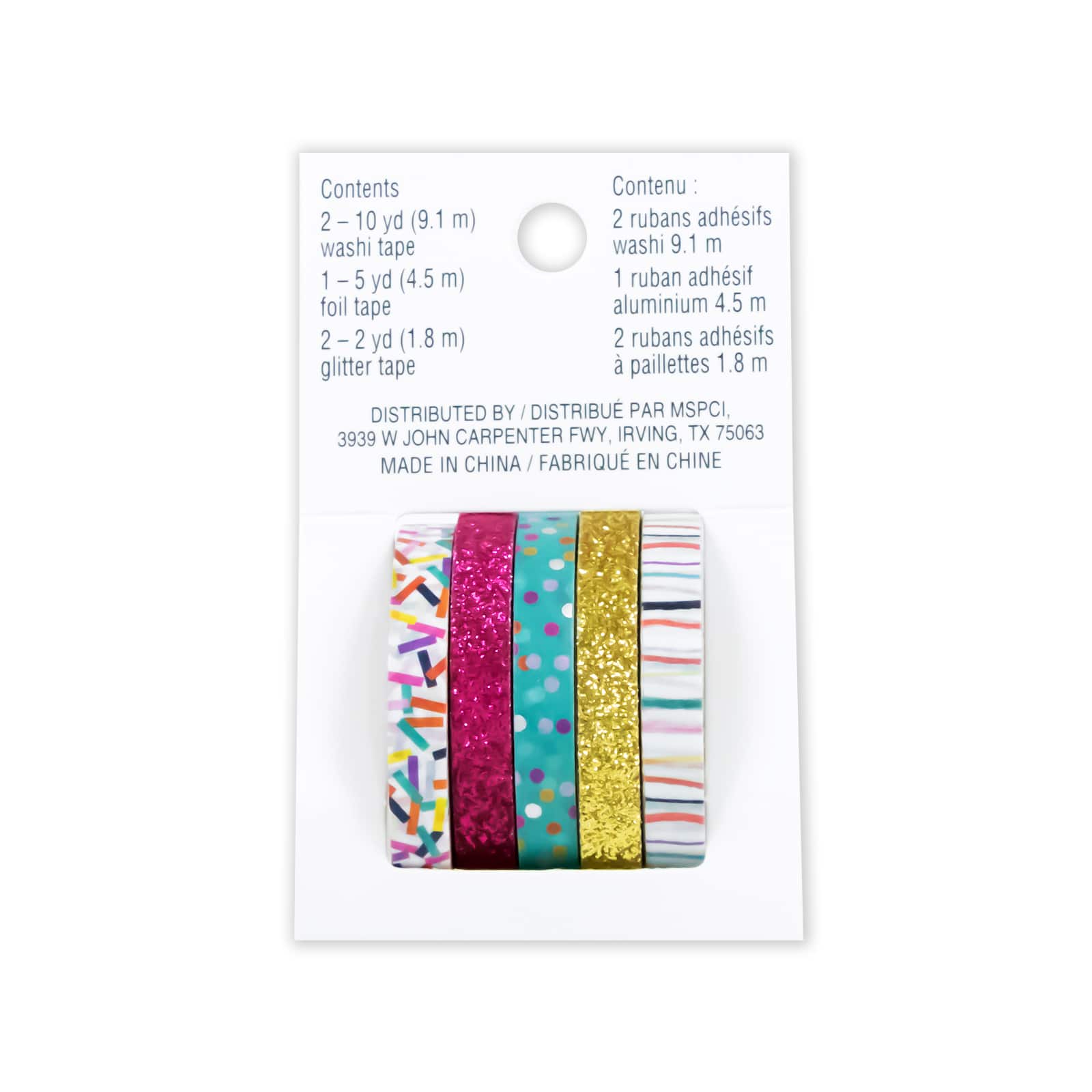 12 Pack: Confetti Glitter Crafting Tape Set by Recollections™