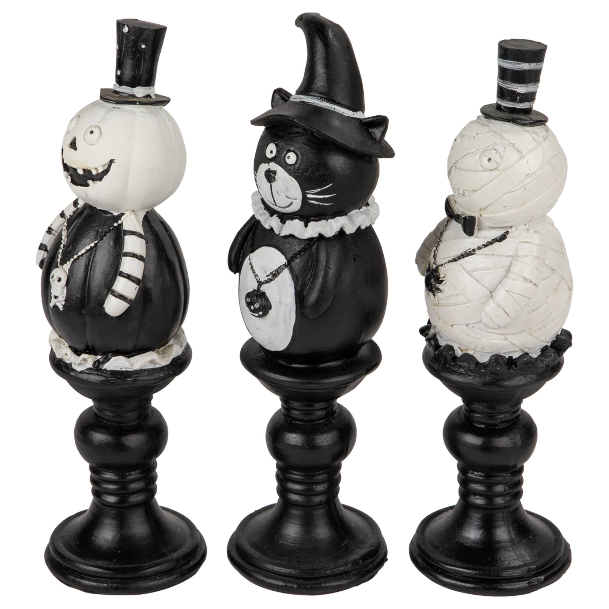 8&#x22; Halloween Candlestick Set