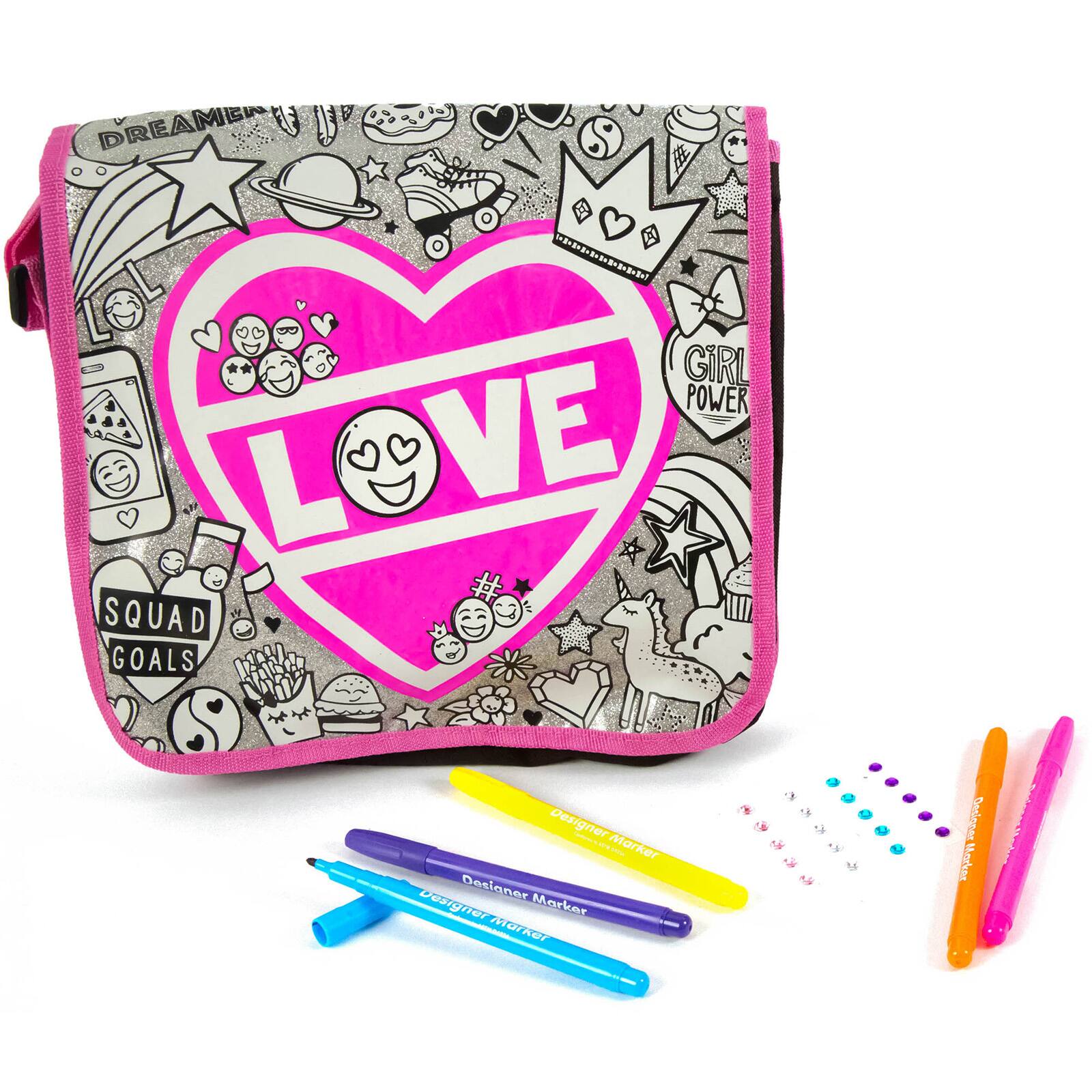 Just My Style® Glitter Messenger Bag