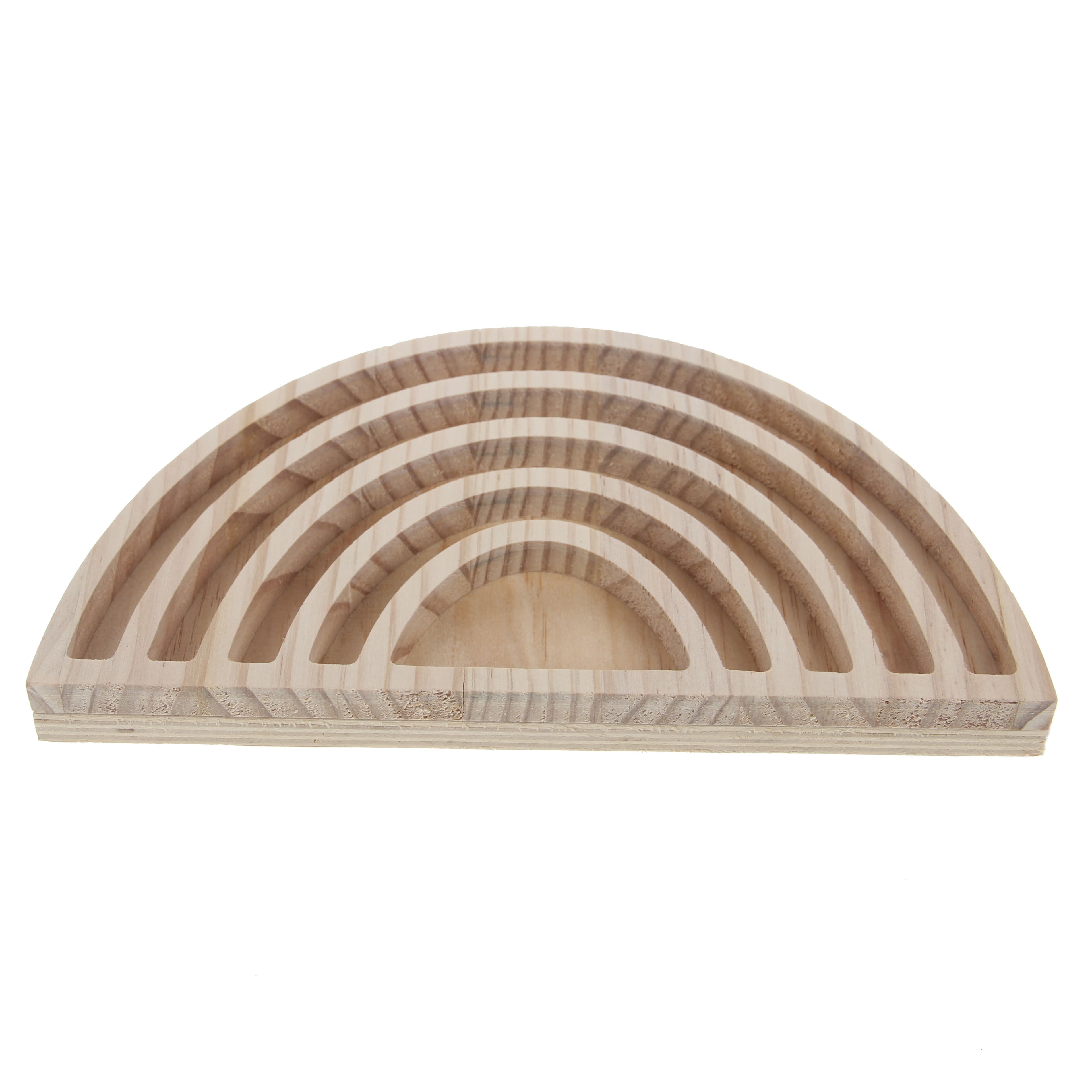 12 Pack: Wood Rainbow Sorting Tray by Creatology&#x2122;