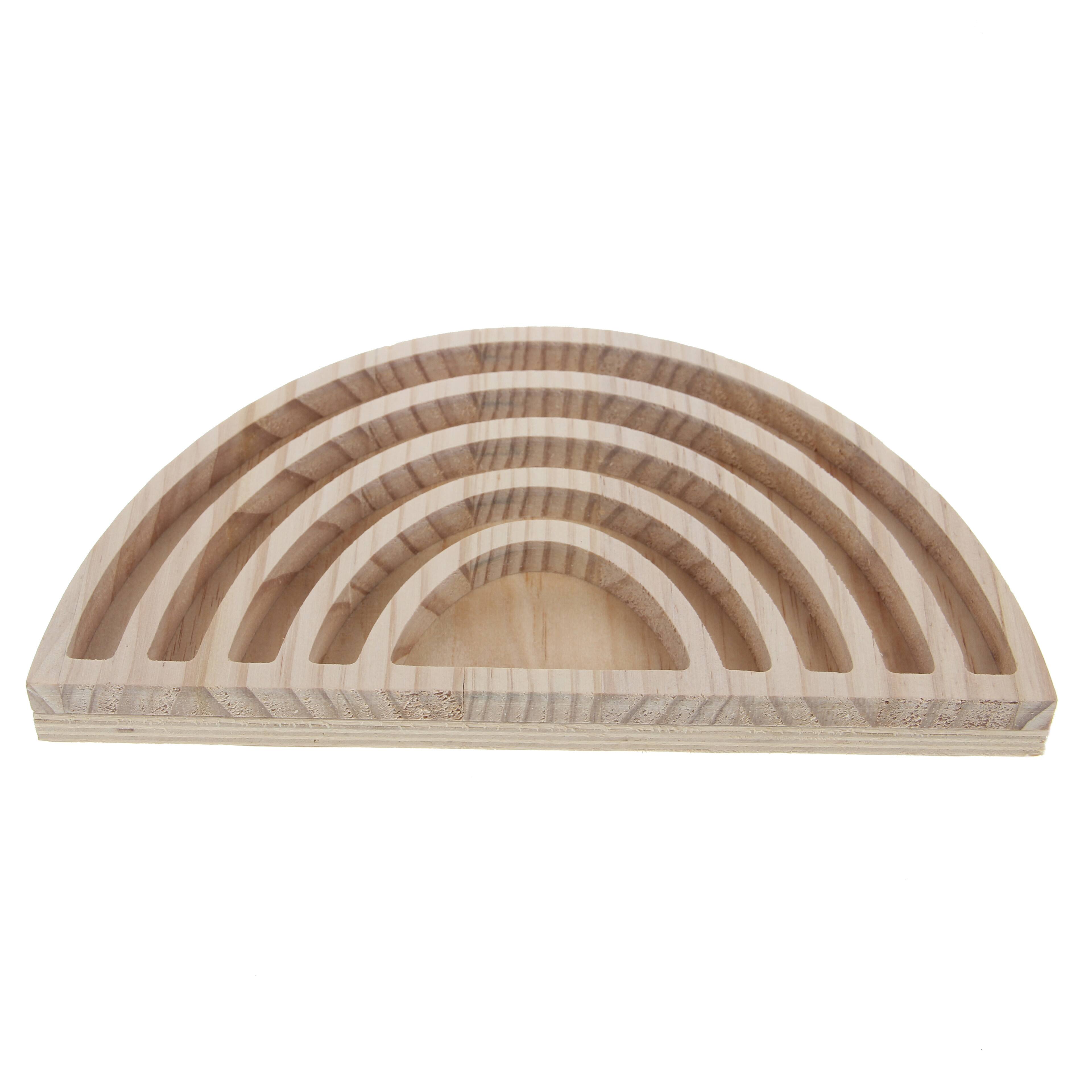 12 Pack: Wood Rainbow Sorting Tray by Creatology™