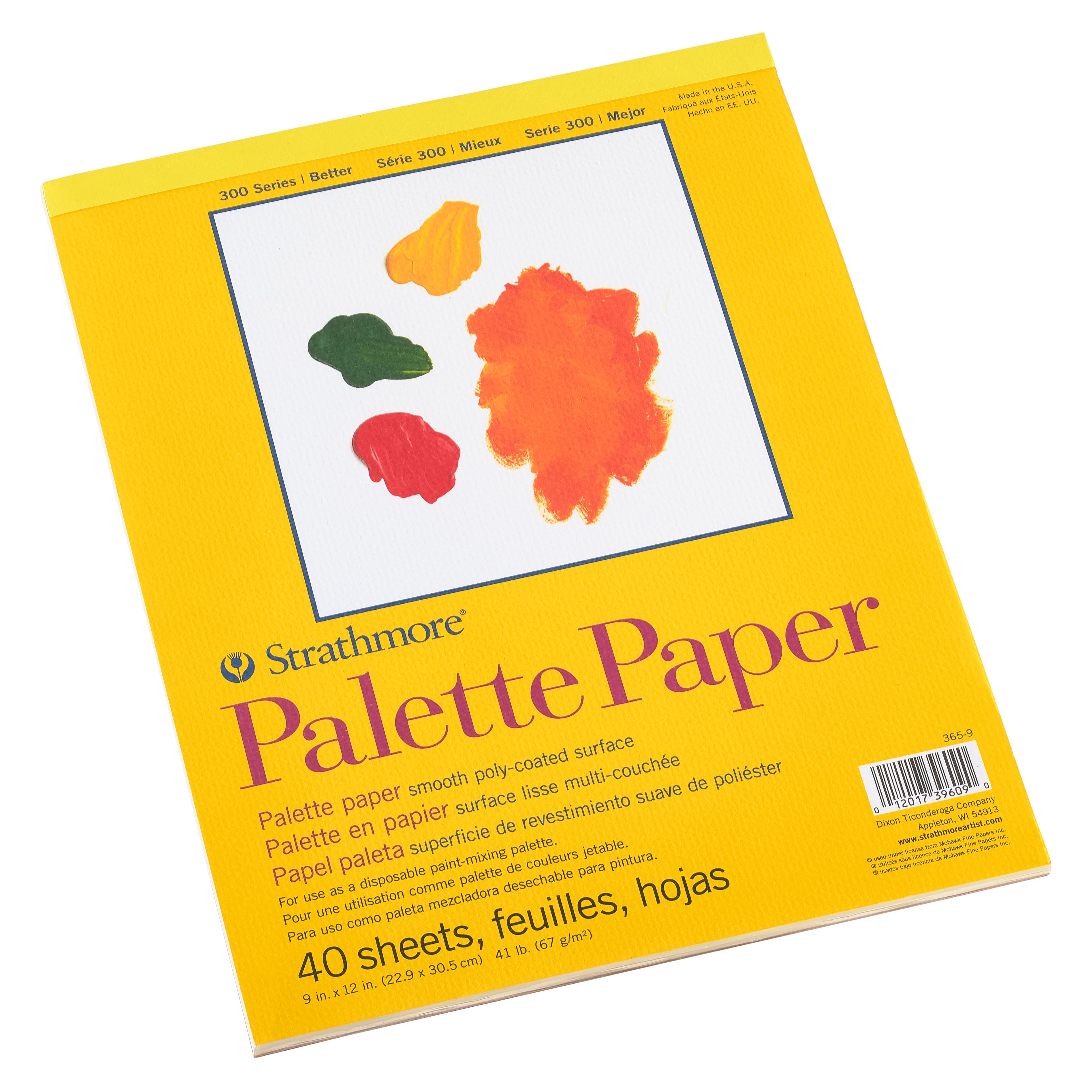  2Pcs Paper Palette, Disposable Palette Paper Pad Paint Palette  with Thumb Hole for Beginner Professional Artists
