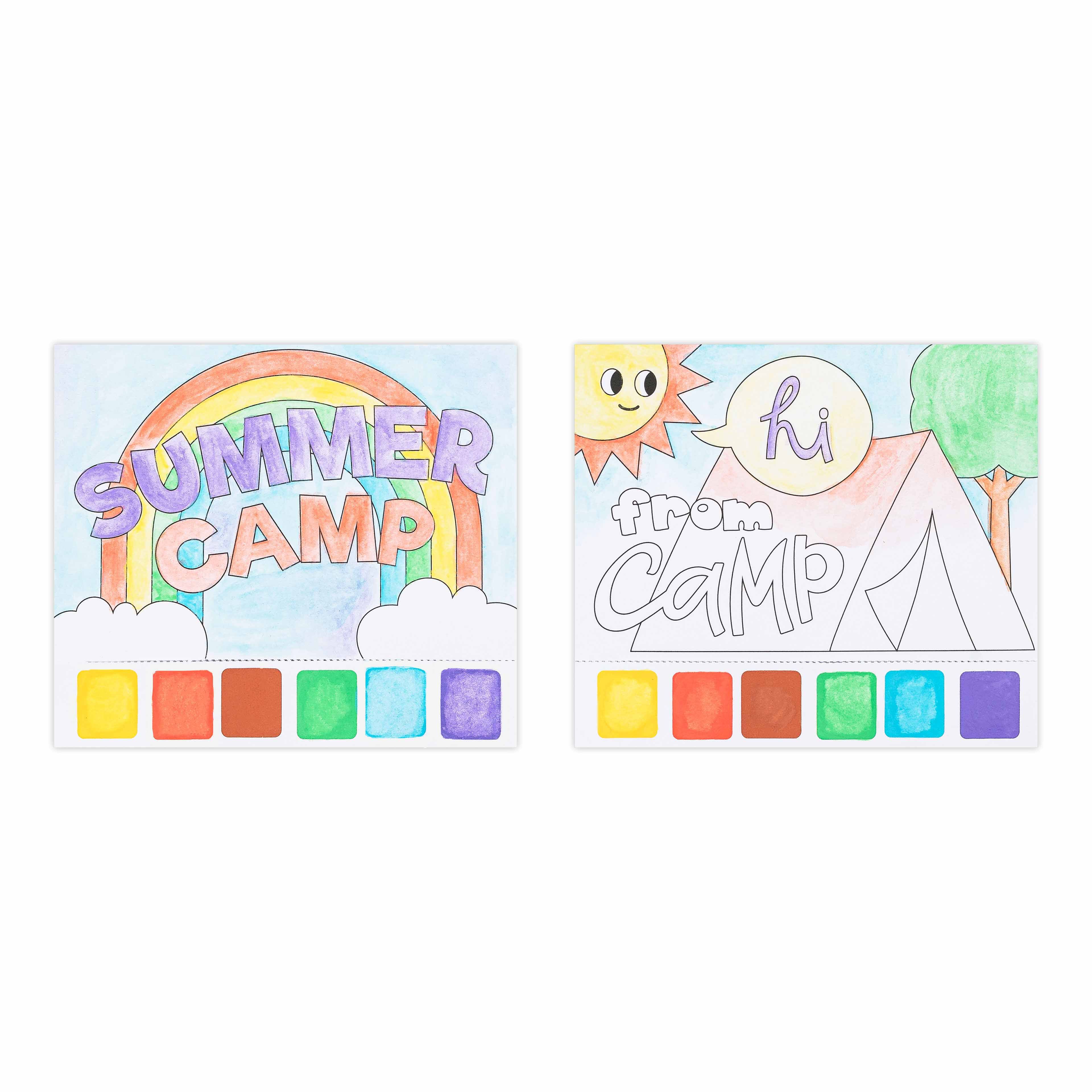 Little Yellow Bicycle&#xAE; Camp Fun Watercolor Postcard Kit