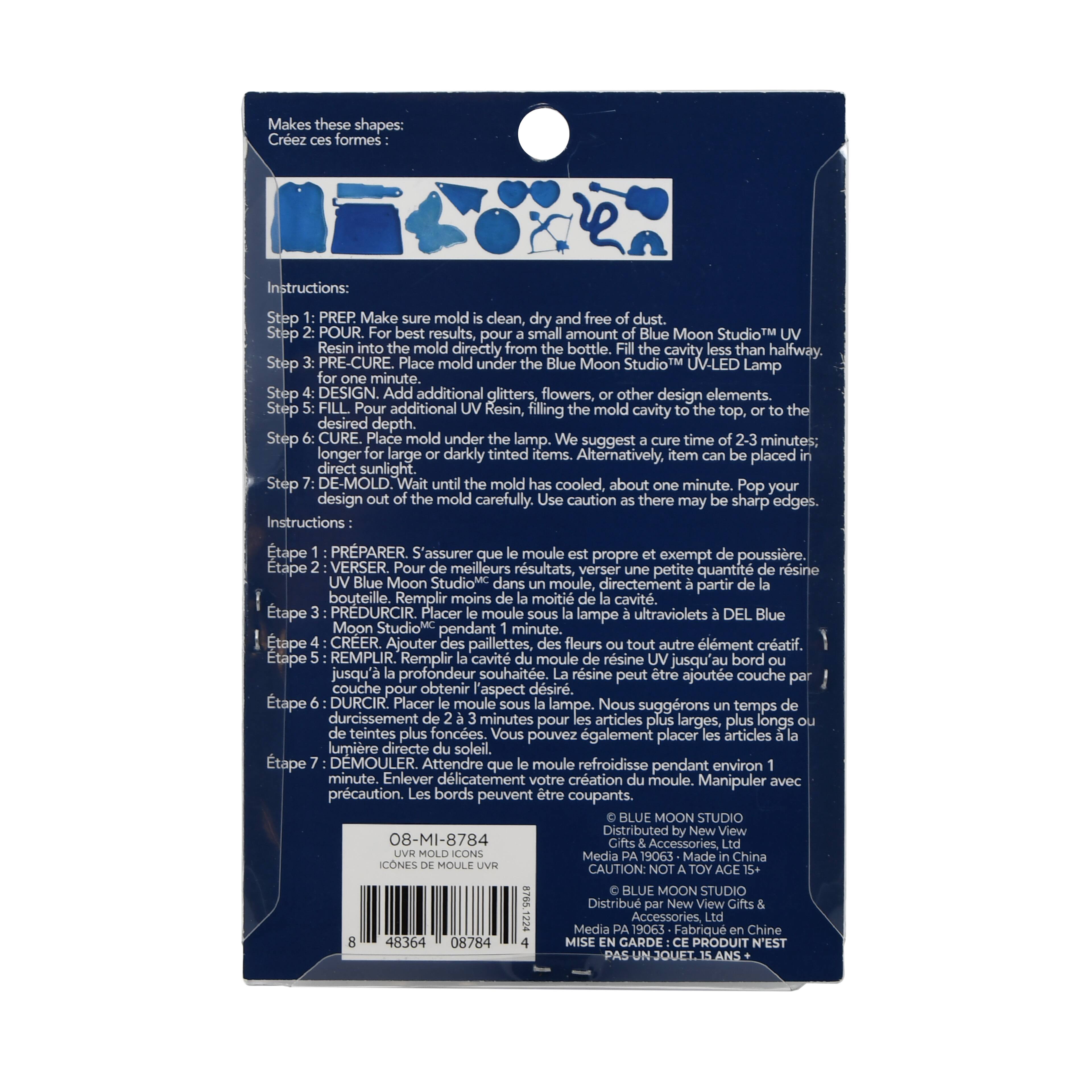 Blue Moon Studio&#x2122; UV Resin Icons Mold