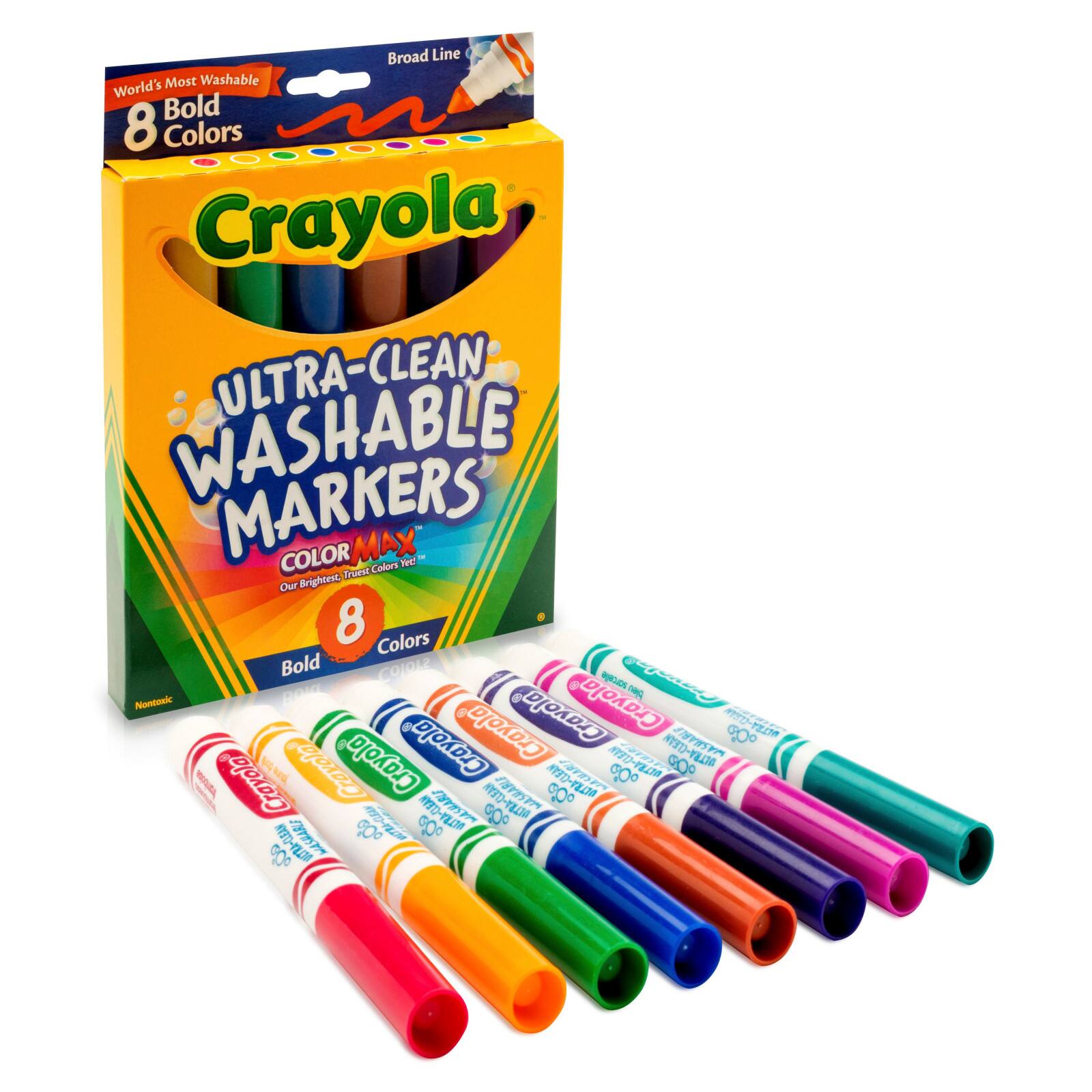 Crayola Marker Mega Pack - 48 Broad + 8 Gel + 8 Window Markers (Washable!)