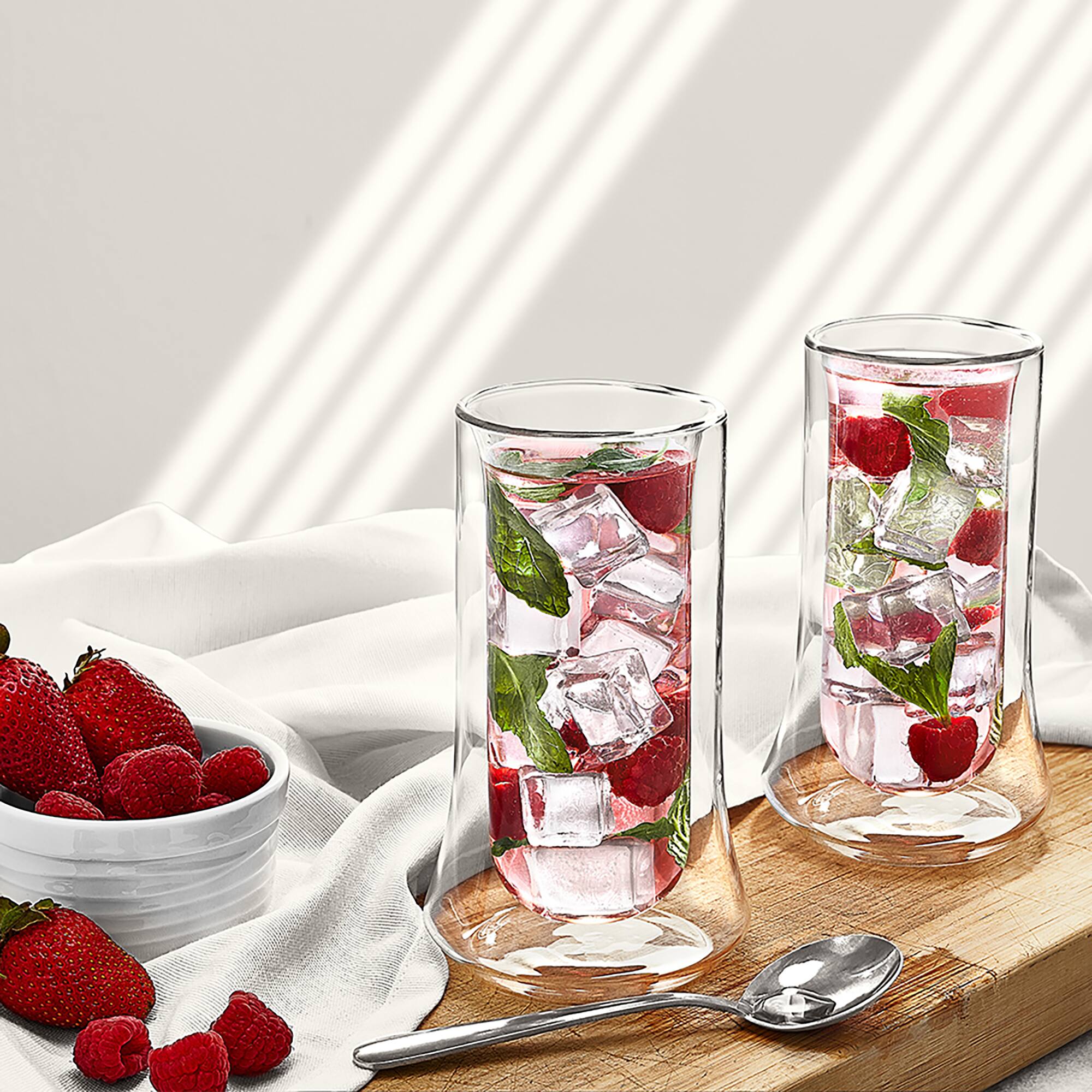 JoyJolt® Cosmo Insulated Double Wall Highball Glasses, 4ct.