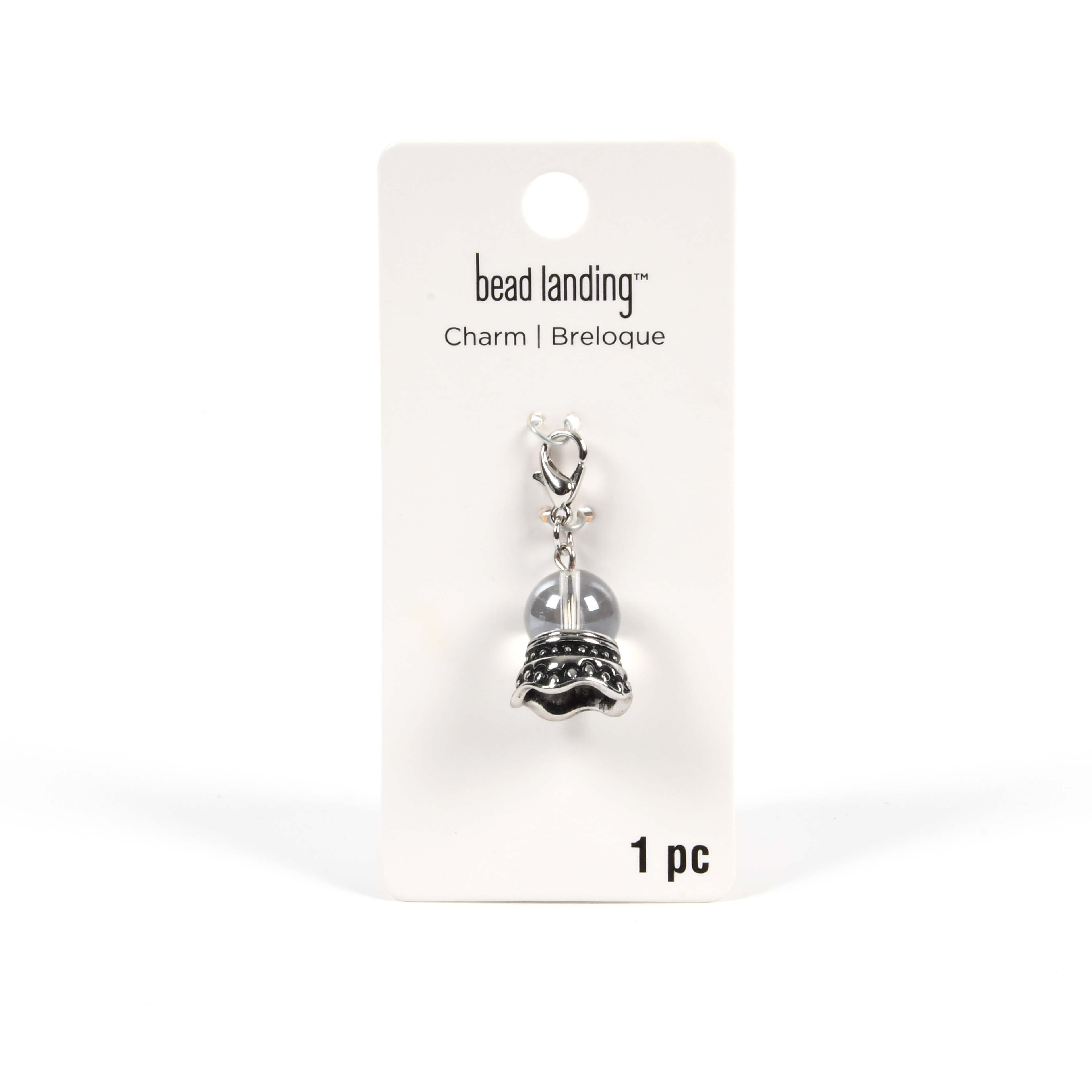 12 Pack: Crystal Ball Charm by Bead Landing&#x2122;