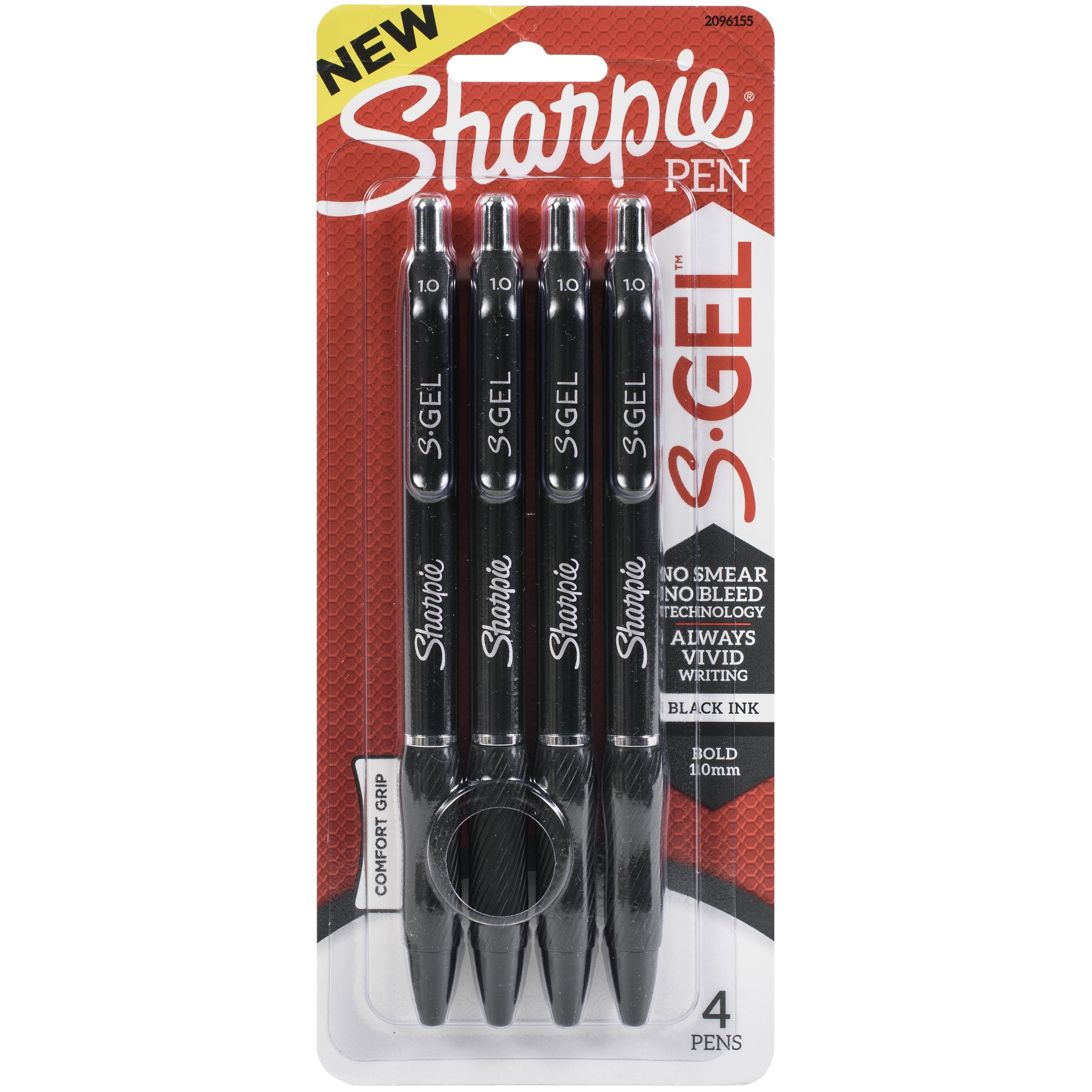 Sharpie&#xAE; S-Gel&#x2122; Bold Point Black Pens, 4ct.