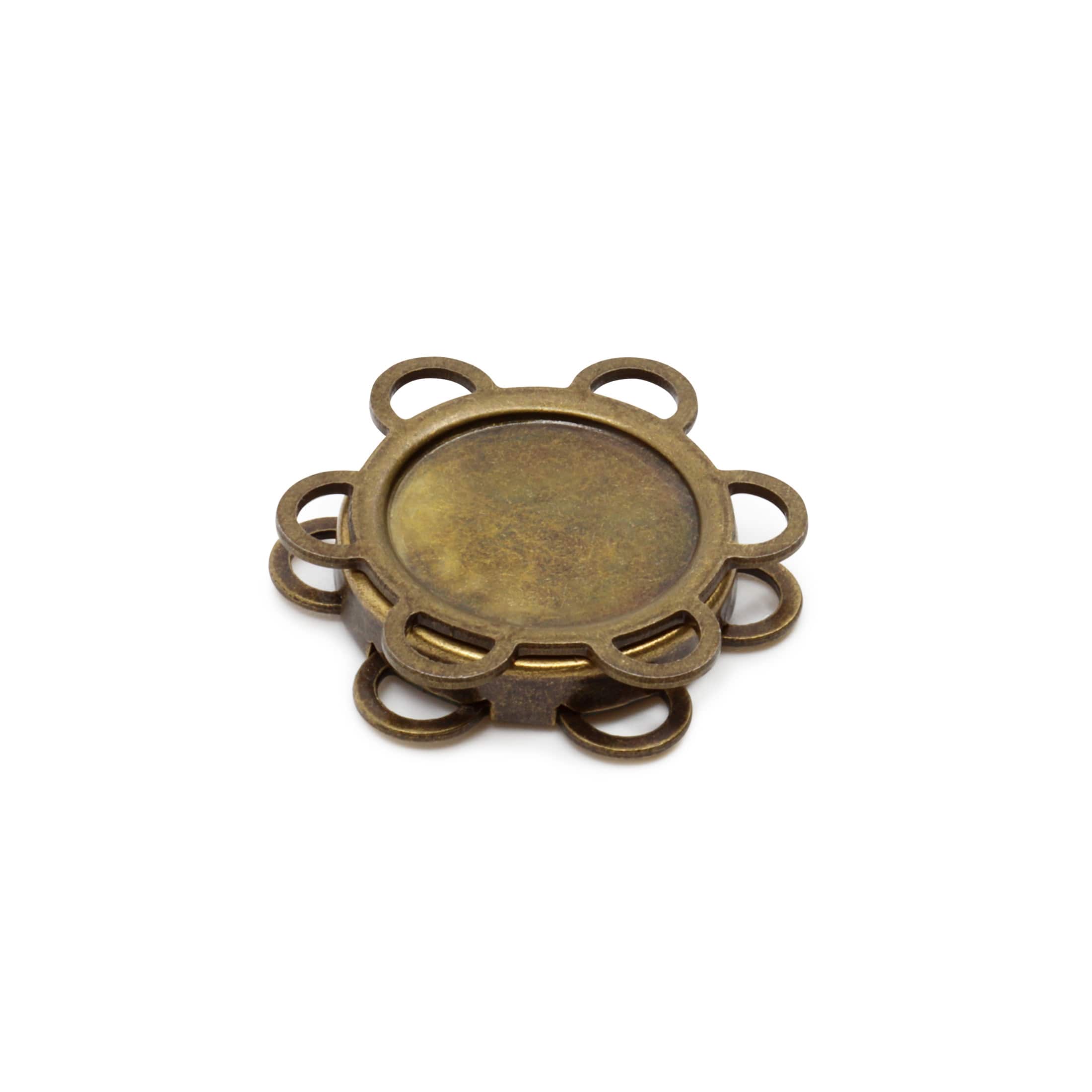 Dritz&#xAE; Brass Flower Shape Sew-On Magnetic Snaps, 12 Sets