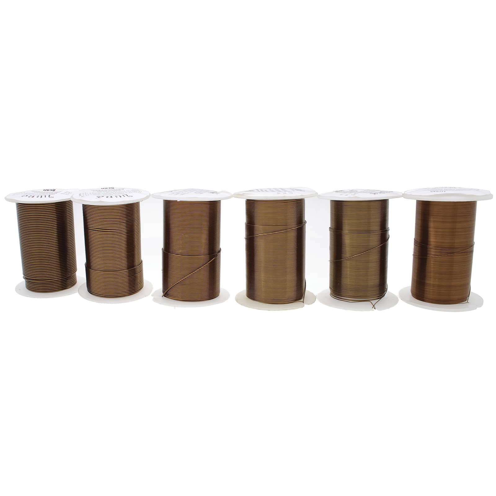 The Beadsmith&#xAE; Wire Elements&#x2122; Tarnish Resistant Medium Temper Assorted Gauge Wire Spools, 12ct.