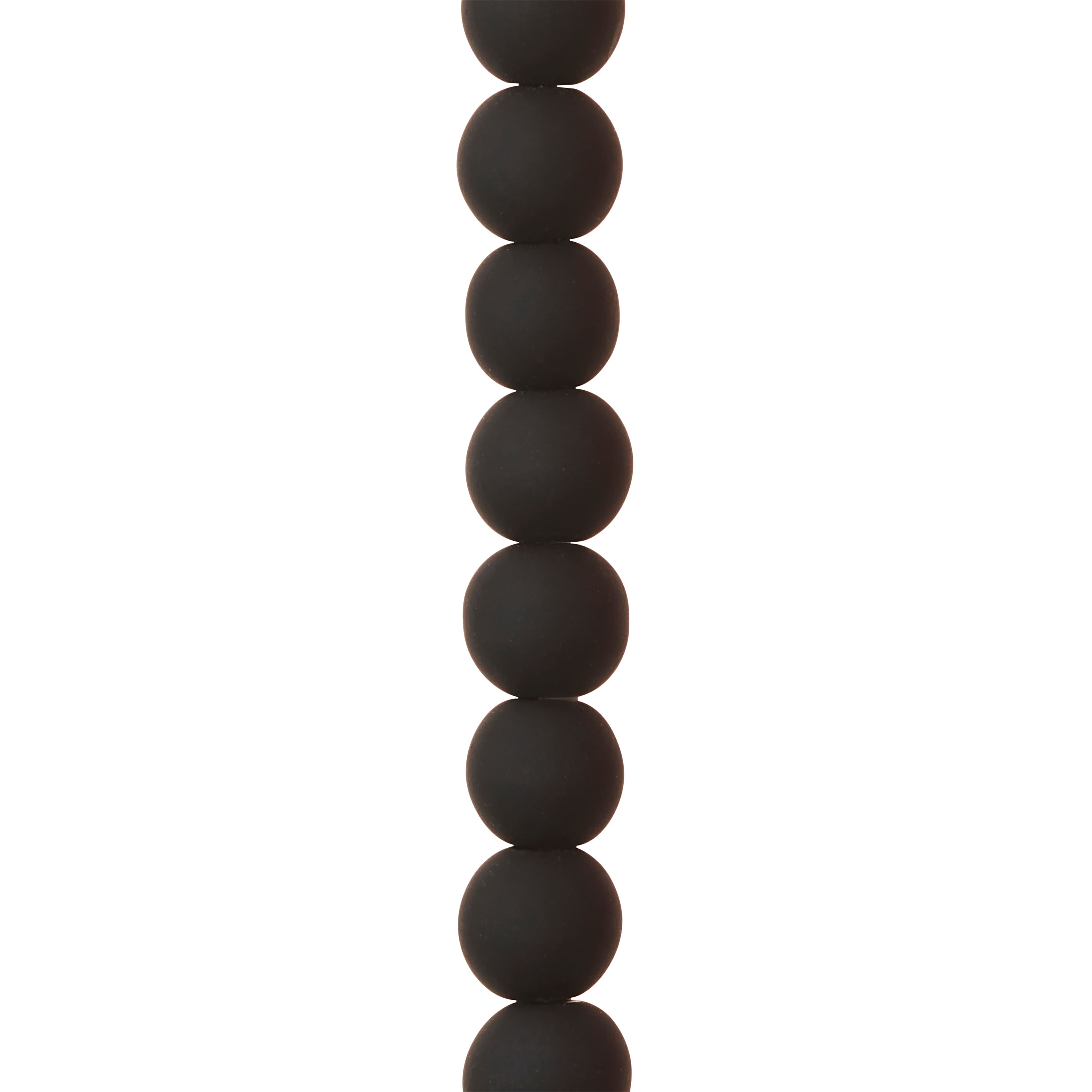 Black Glass Round Beads, 10mm by Bead Landing&#x2122;