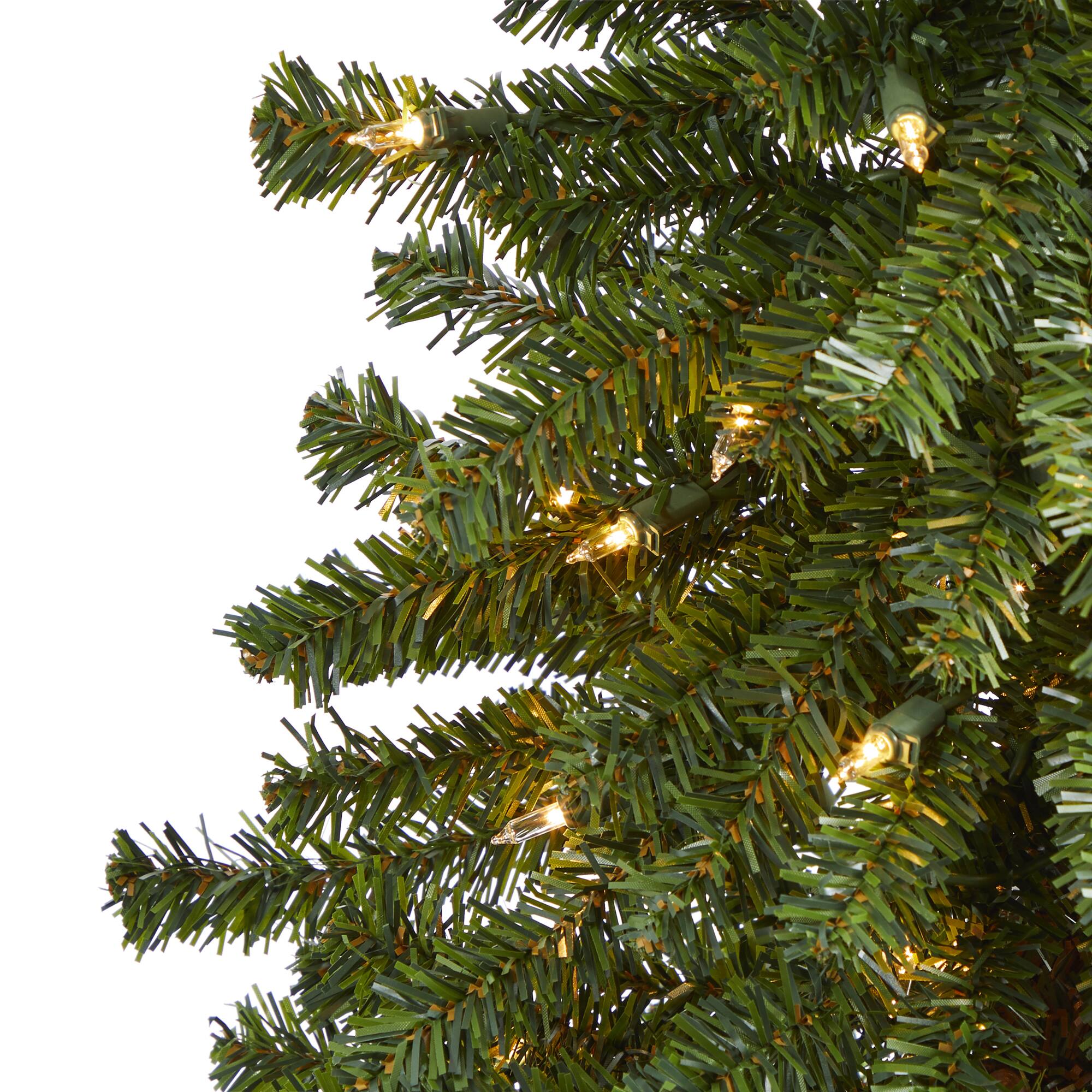 4ft. Pre-Lit Alpine Artificial Christmas Tree with Clear Lights