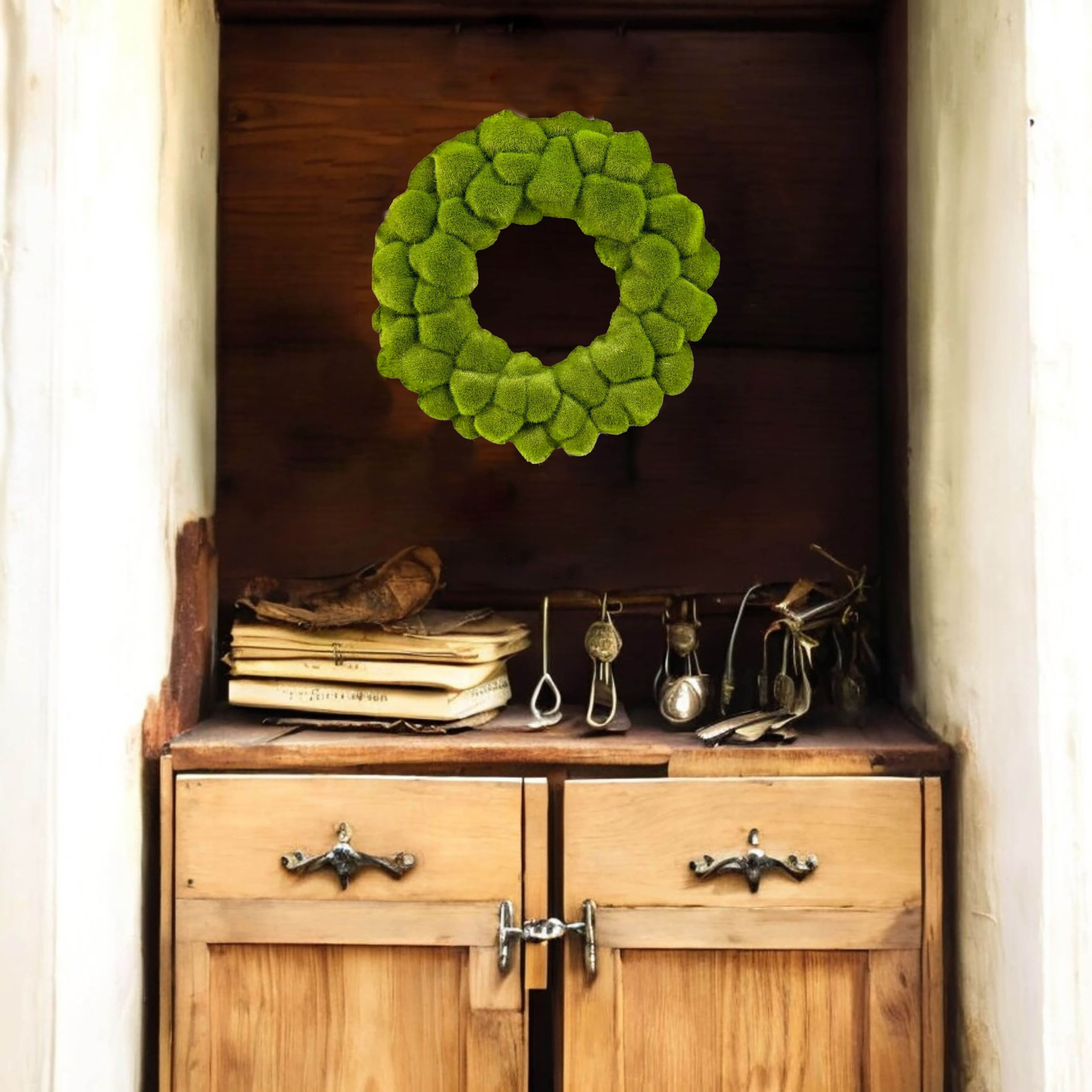 15&#x22; Mossy Stone Wreath Form by Ashland&#xAE;