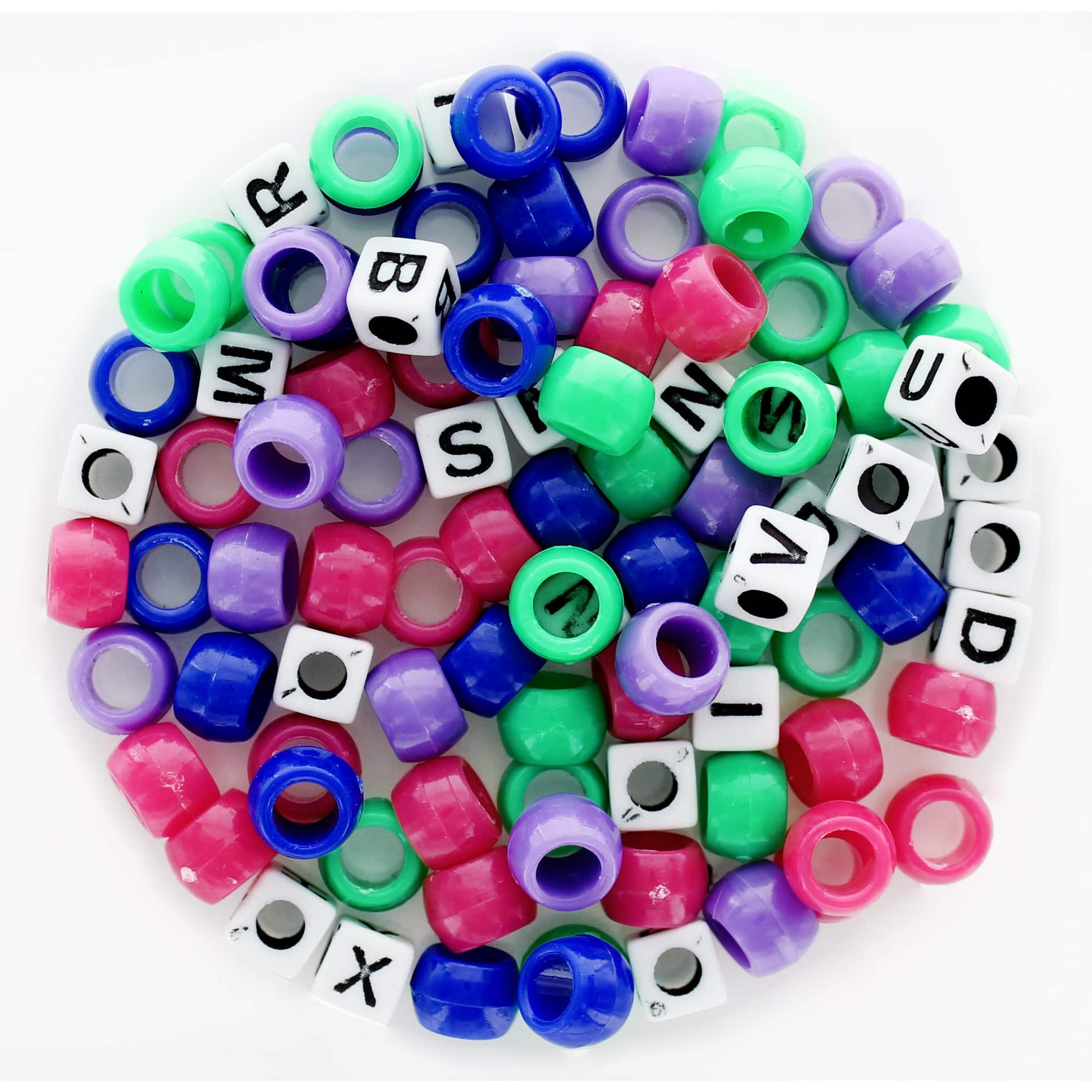 Essentials by Leisure Arts Pony & Alphabet Mix Beads, 1lb.