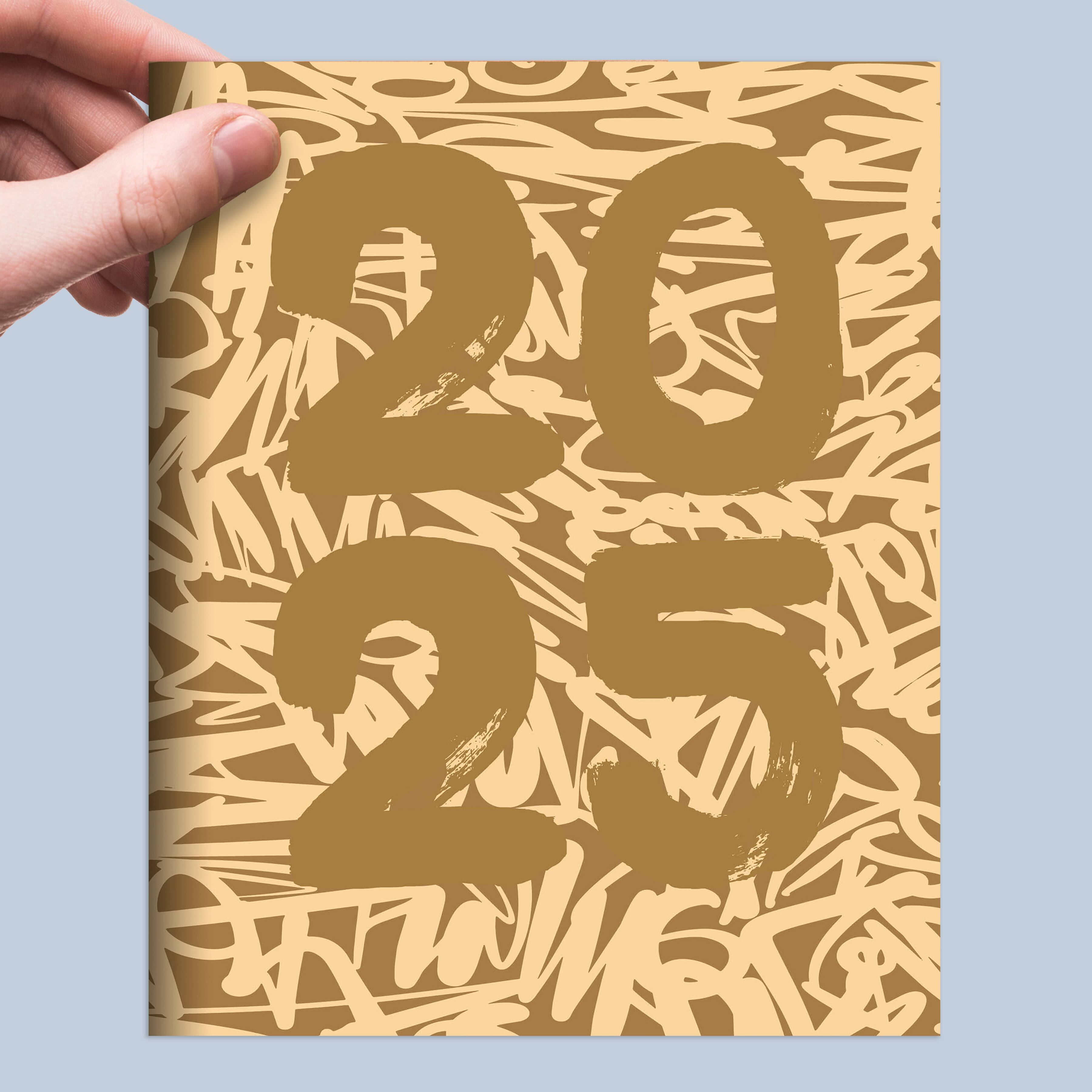 TF Publishing 2025 Muddy Scribbles Medium Monthly Planner