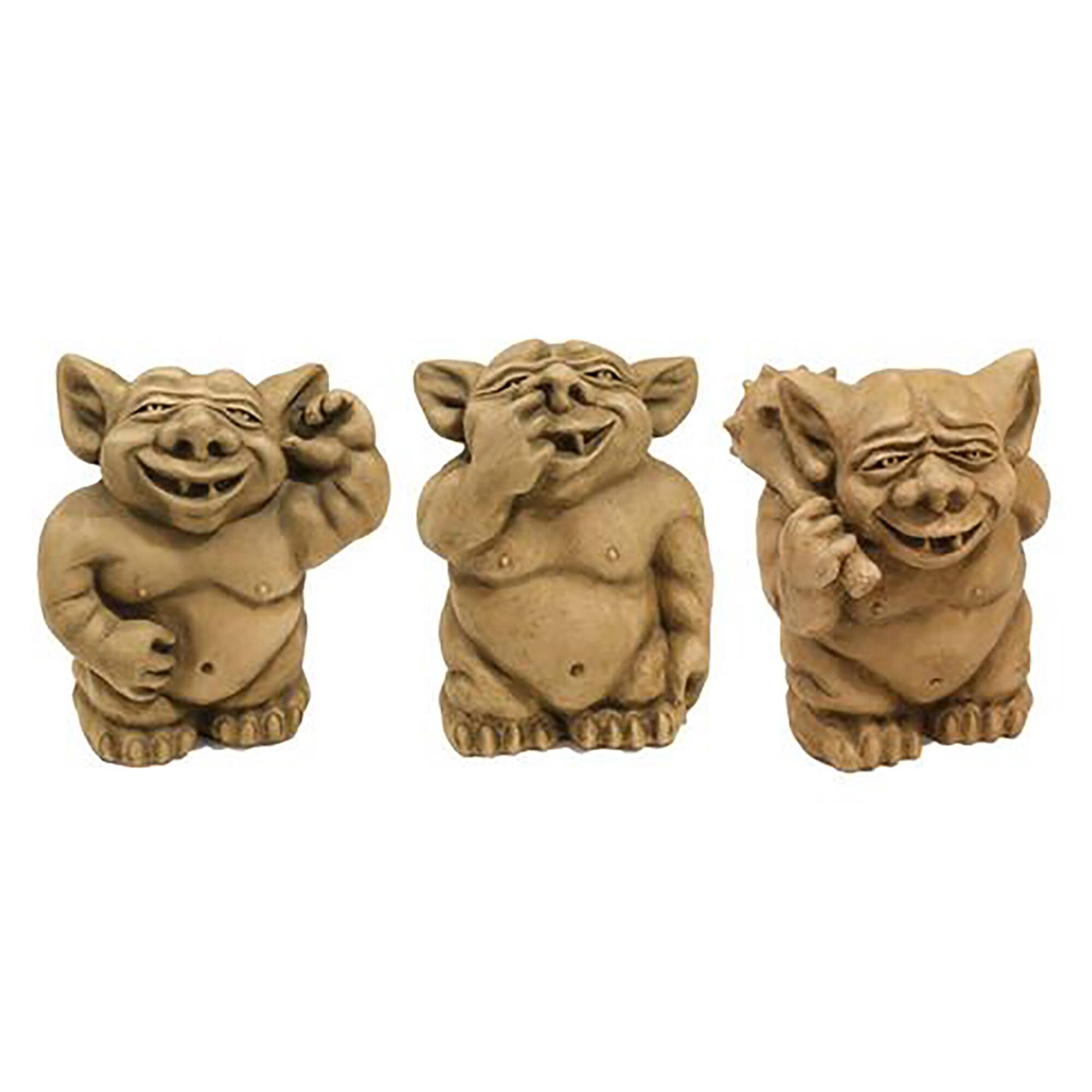 Design Toscano 8" The Picc-a-Dilly Gargoyle Statue Set