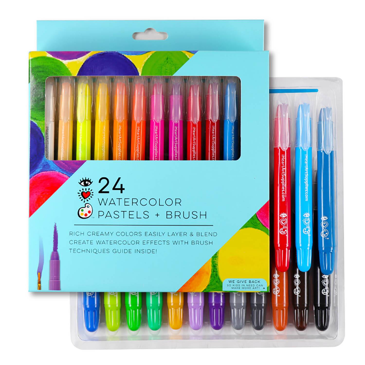 iHeartArt&#x2122; 24 Color Watercolor Pastels