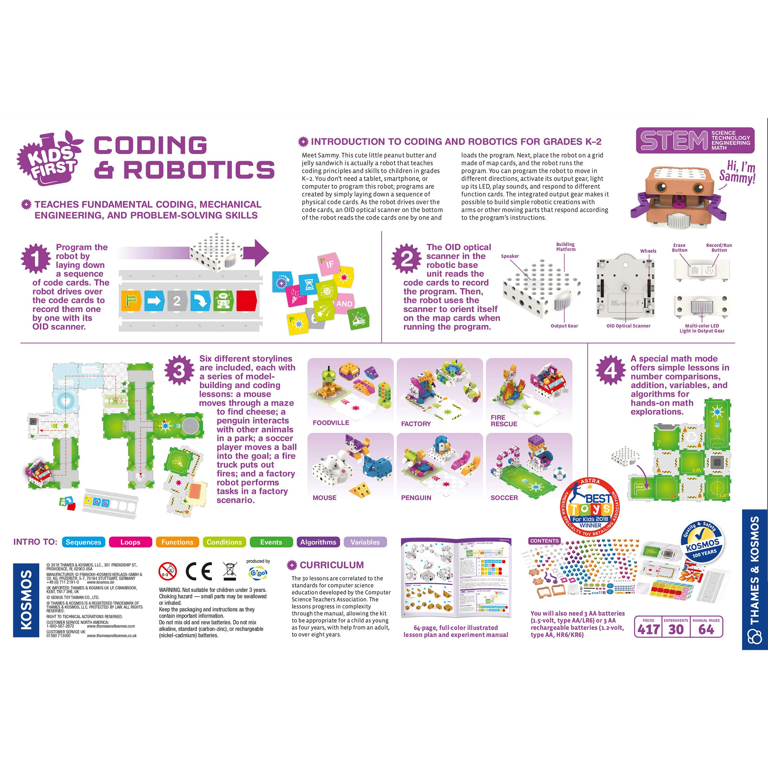 Thames &#x26; Kosmos Kids First Coding &#x26; Robotics Experiment Kit