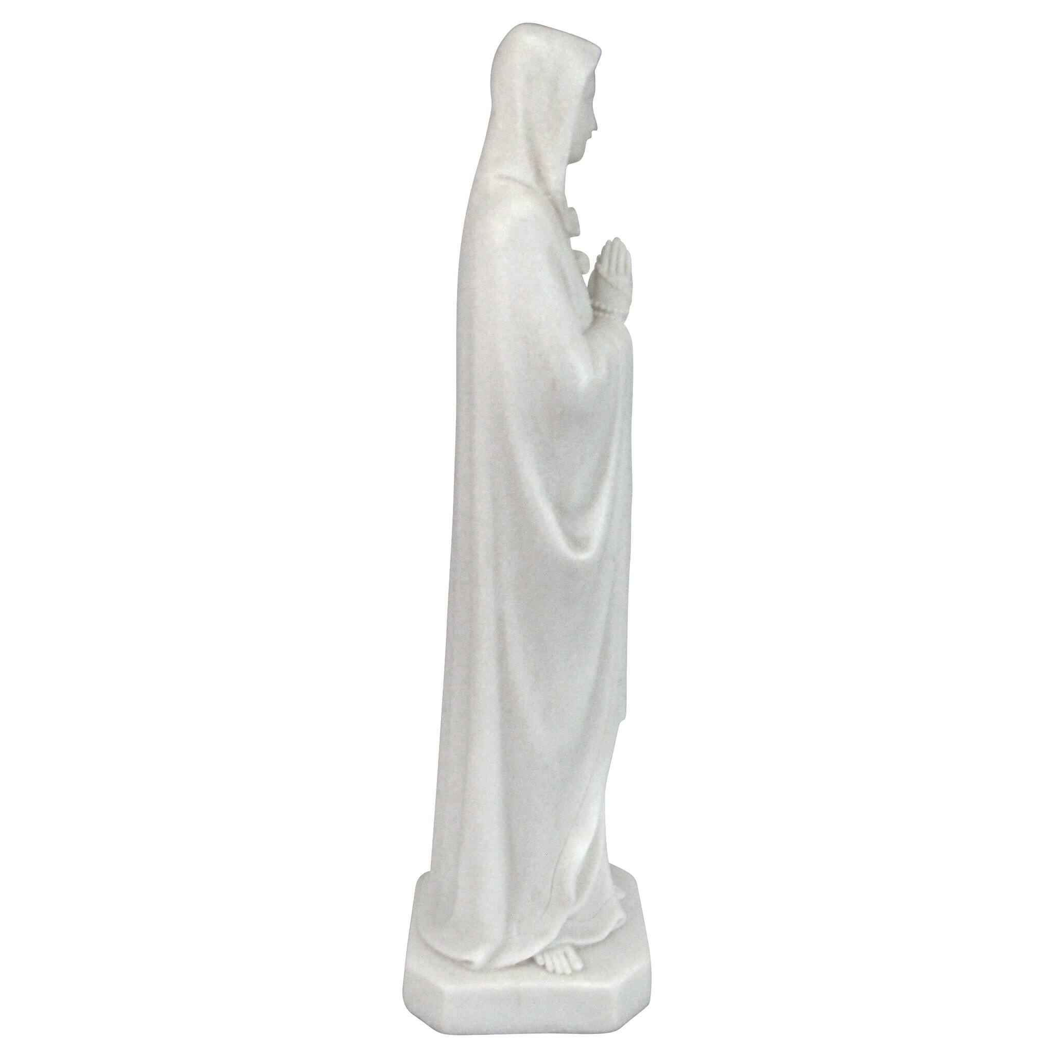 Design Toscano 15&#x22; Blessed Virgin Mary Bonded Marble Statue