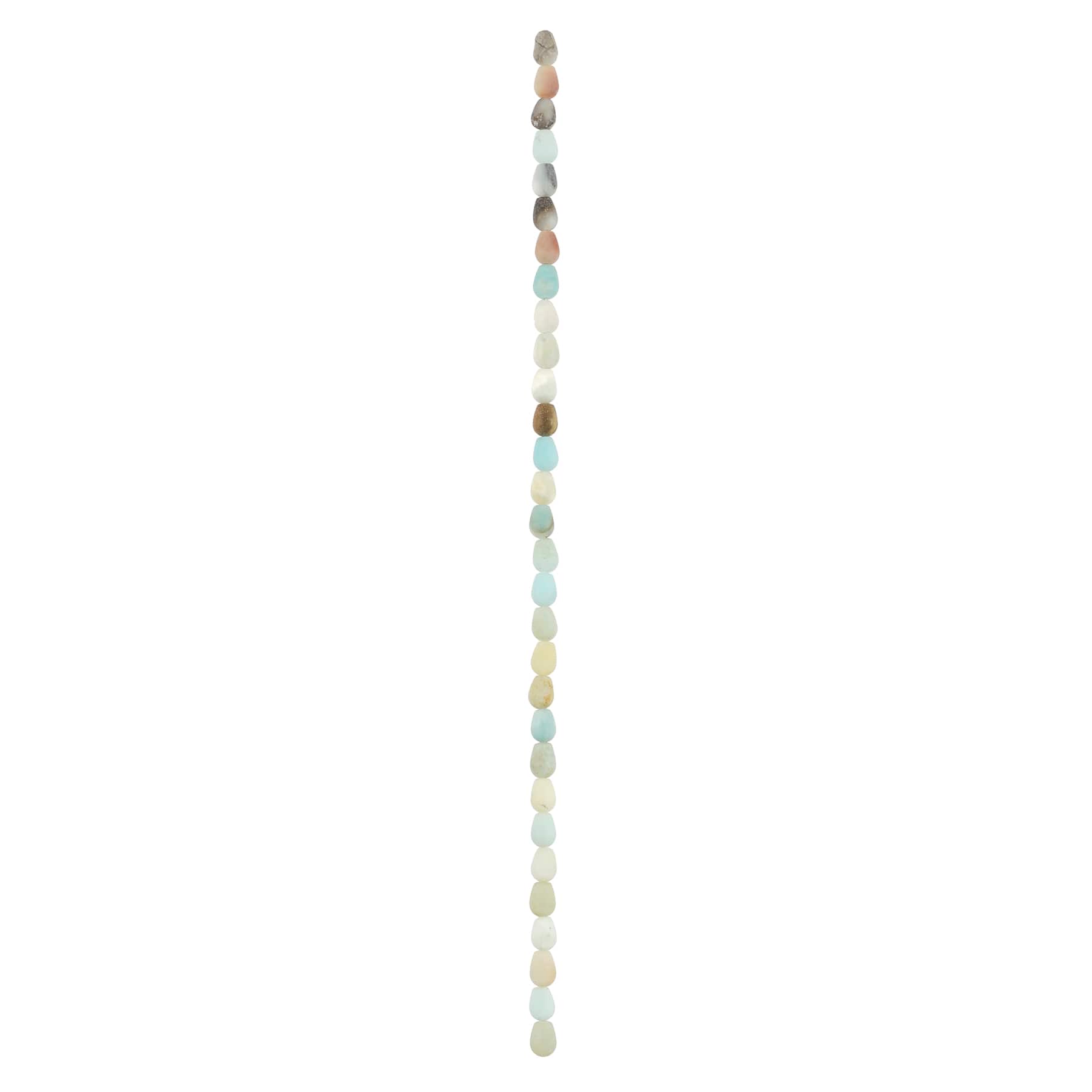 Multicolor Amazonite Teardrop Beads, 9mm by Bead Landing&#x2122;