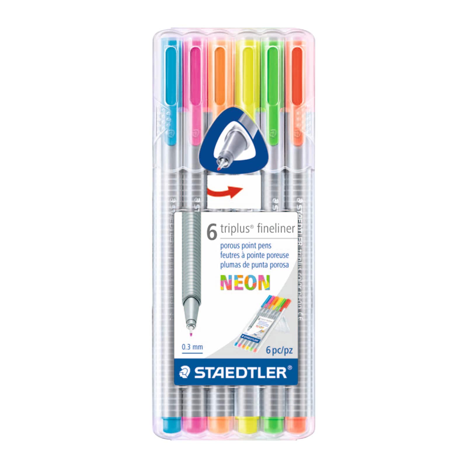 Staedtler Triplus Fineliner Pen - 0.3 mm - Assorted Colors - Set