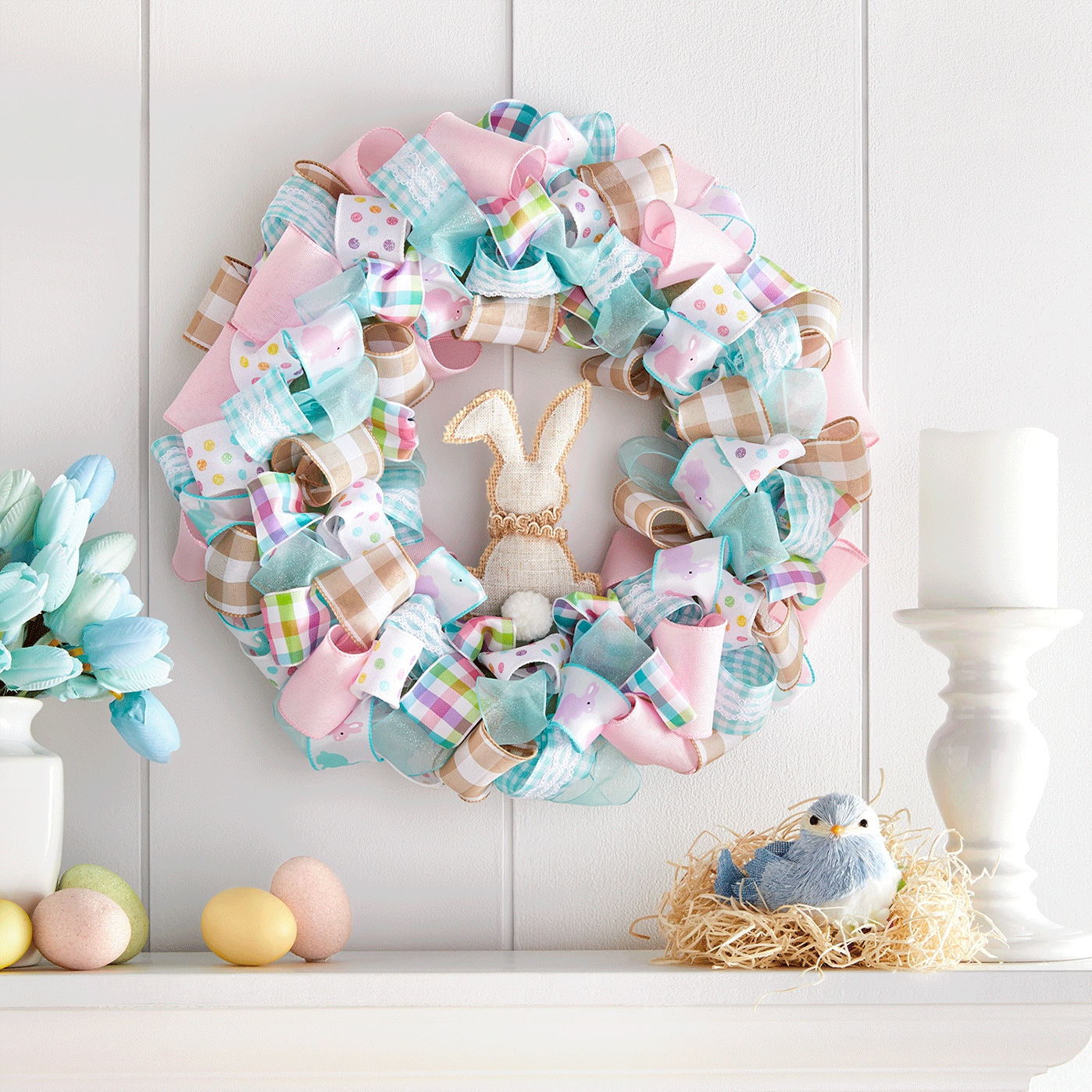 Easter Ribbon Wreath