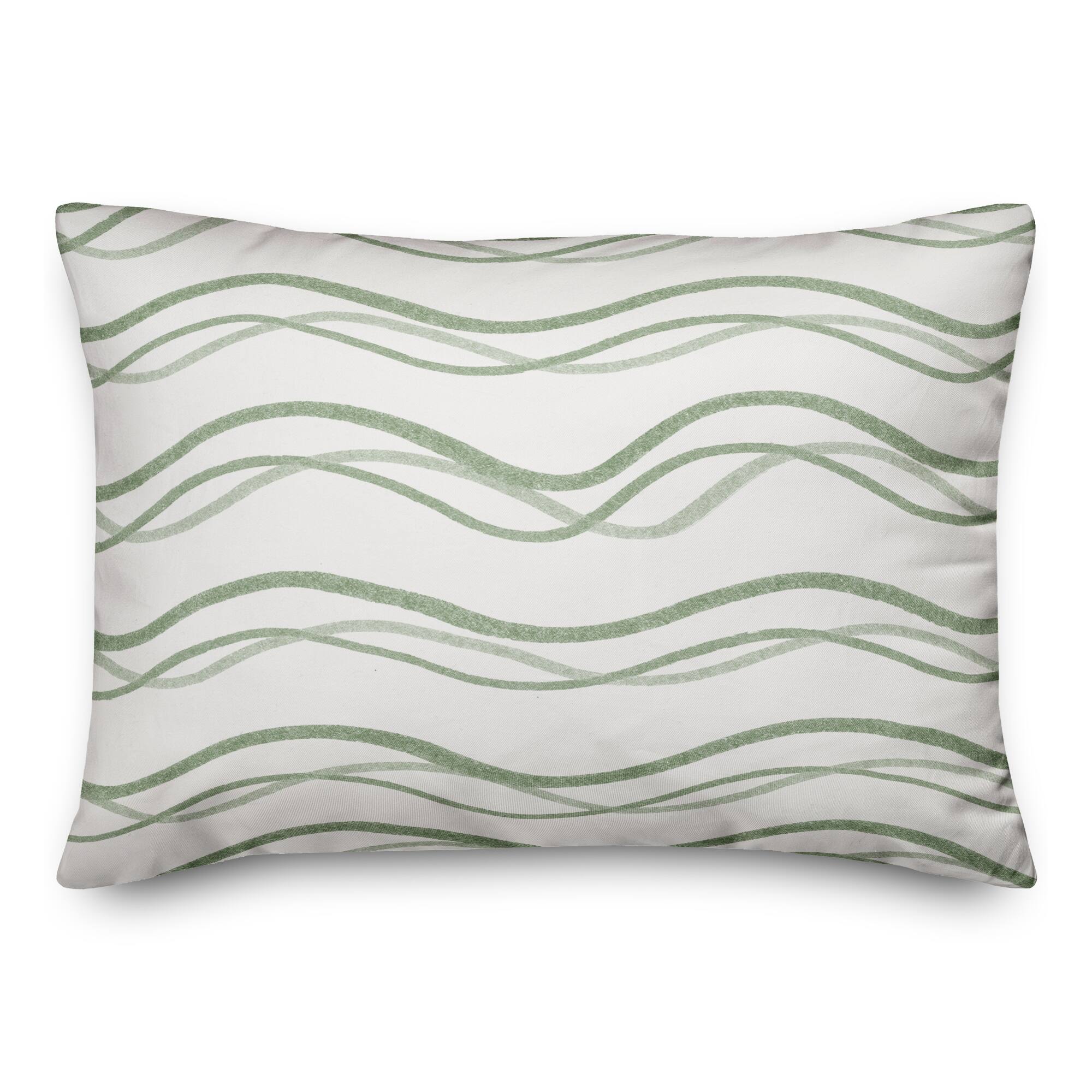 Delicate Squiggles Indoor/Outdoor Lumbar Pillow