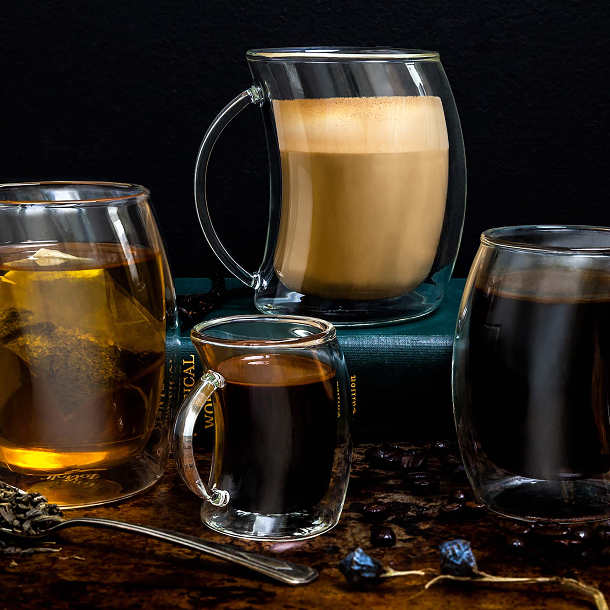 JoyJolt&#xAE; Caleo Double Wall Espresso Glasses, 4ct.