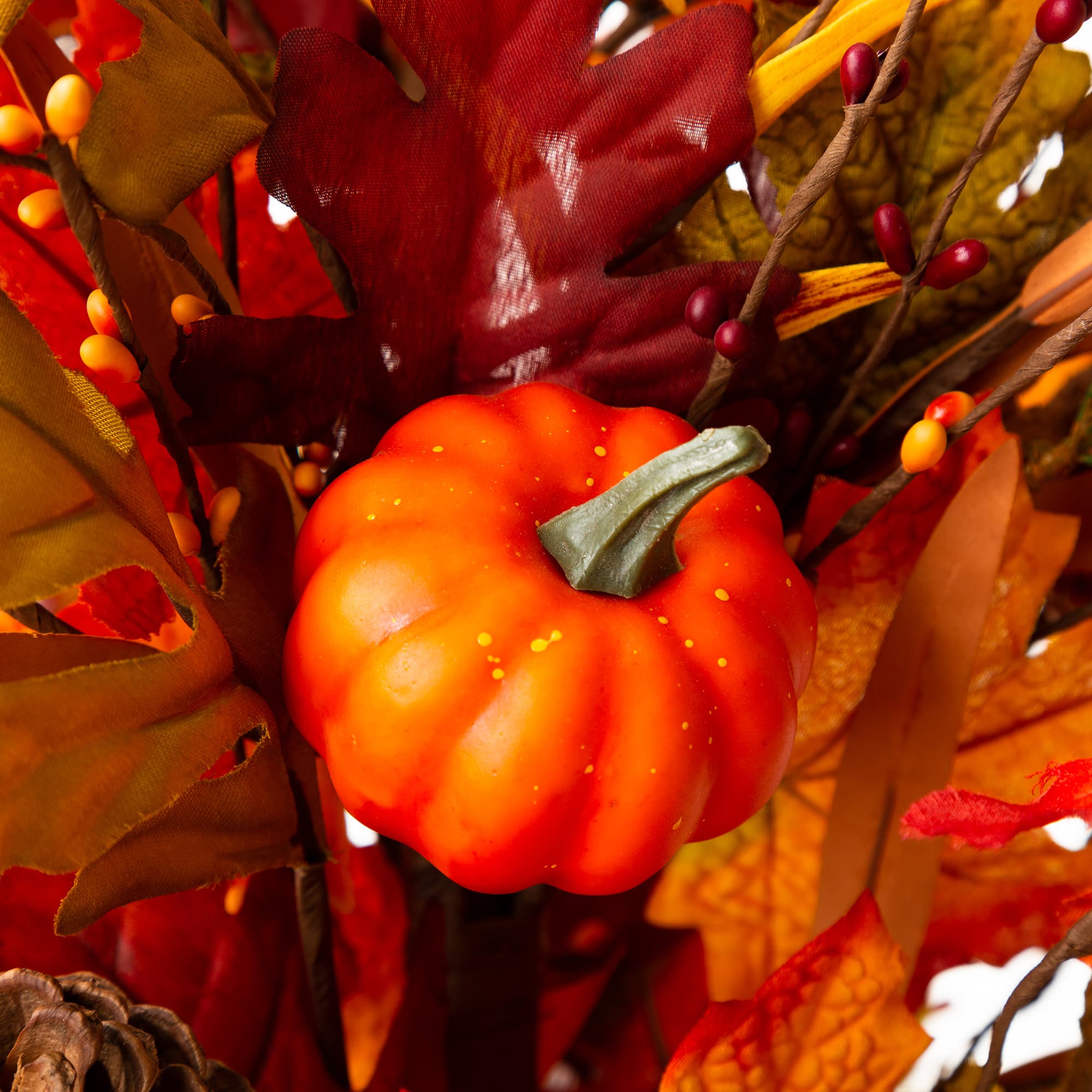 Glitzhome® 3ft. Fall Lighted Maple Leaves Tree in Urn