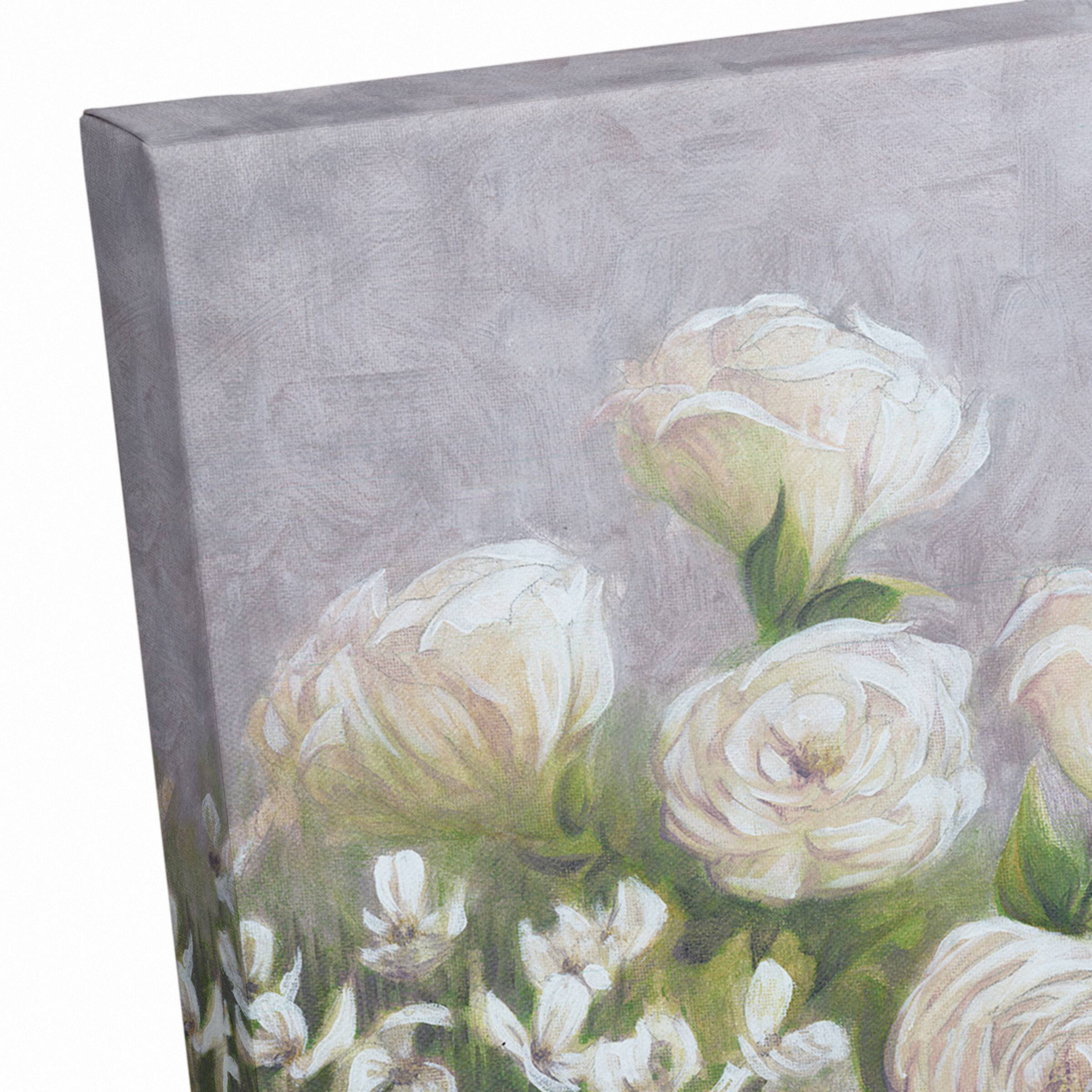 Flower Vases Still Life 18" x 24" Canvas Wall Art