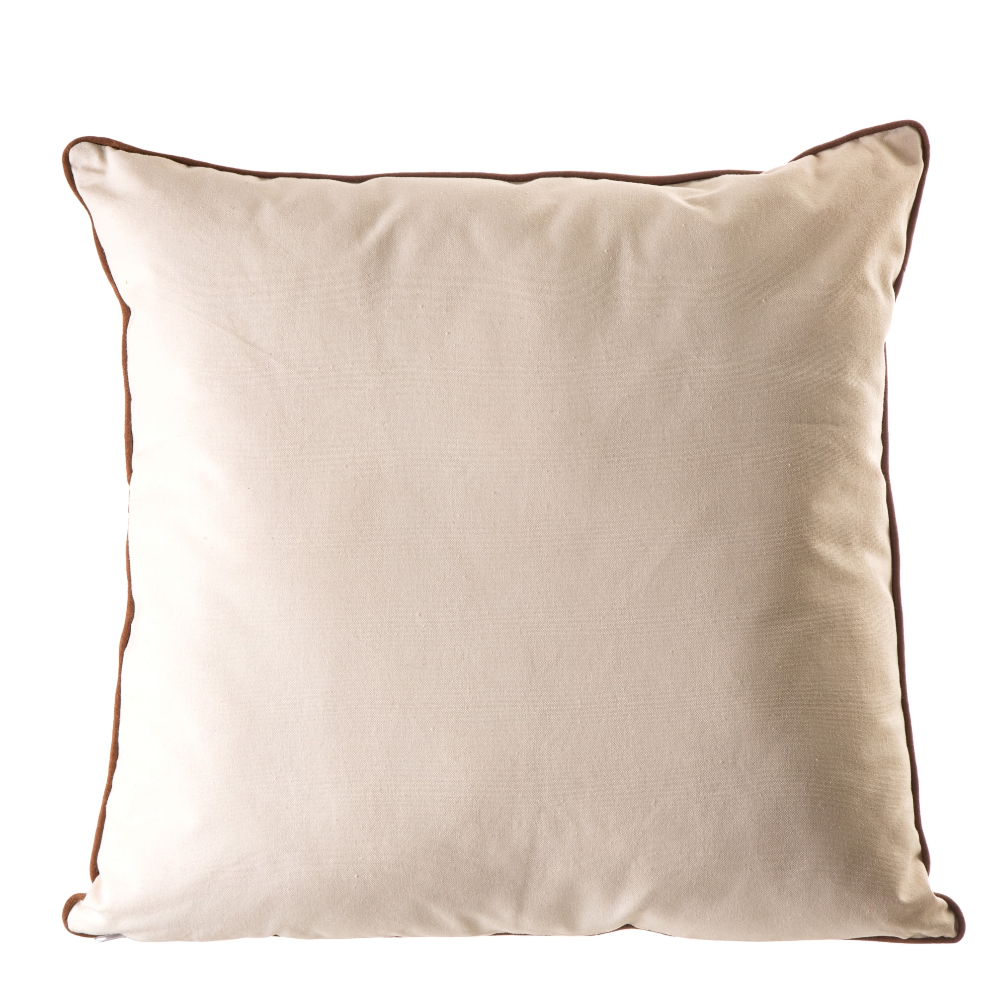 Glitzhome&#xAE; Cotton Embroidered Turkey Pillow Cover