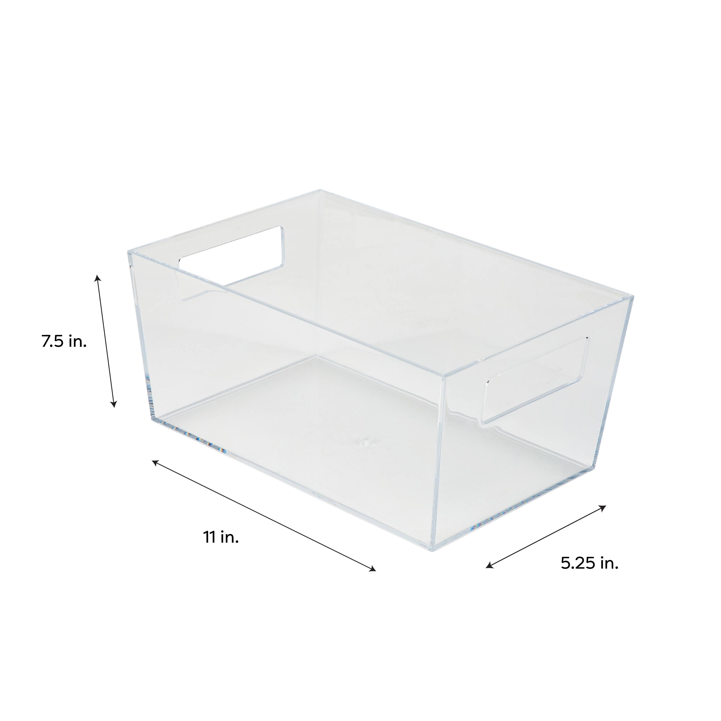Simplify 11.5" Medium Clear Storage Bin