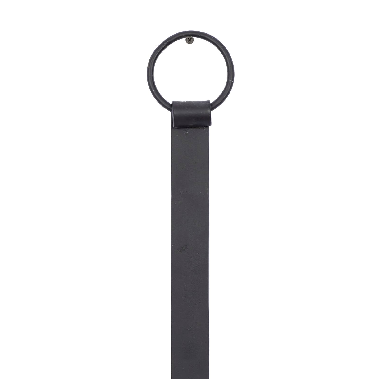 Black Iron Traditional Candle Wall Sconce, 31&#x22; x 9&#x22; x 7&#x22;