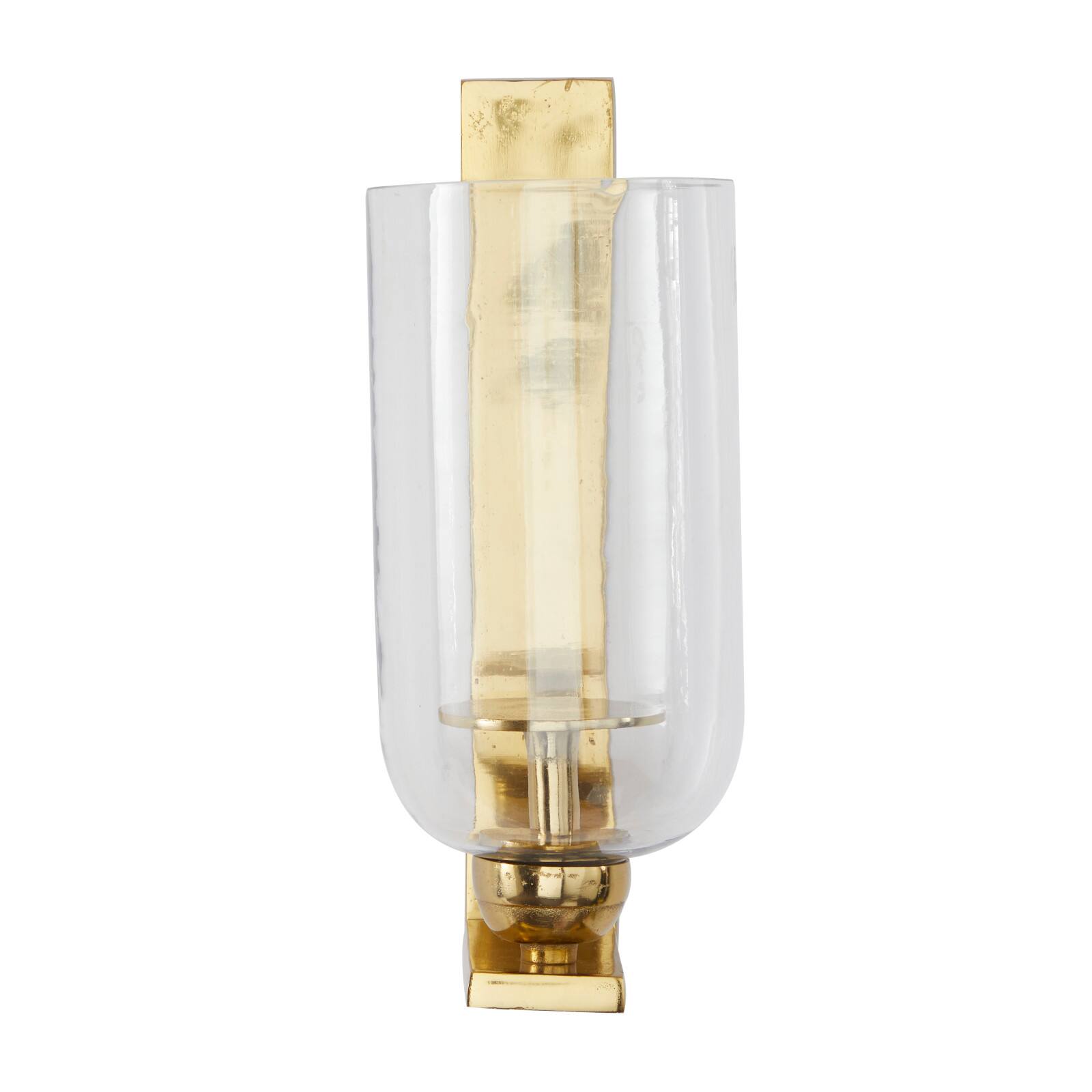 Gold Aluminum Modern Wall Sconce, 6&#x22; x 8&#x22; x 16&#x22;