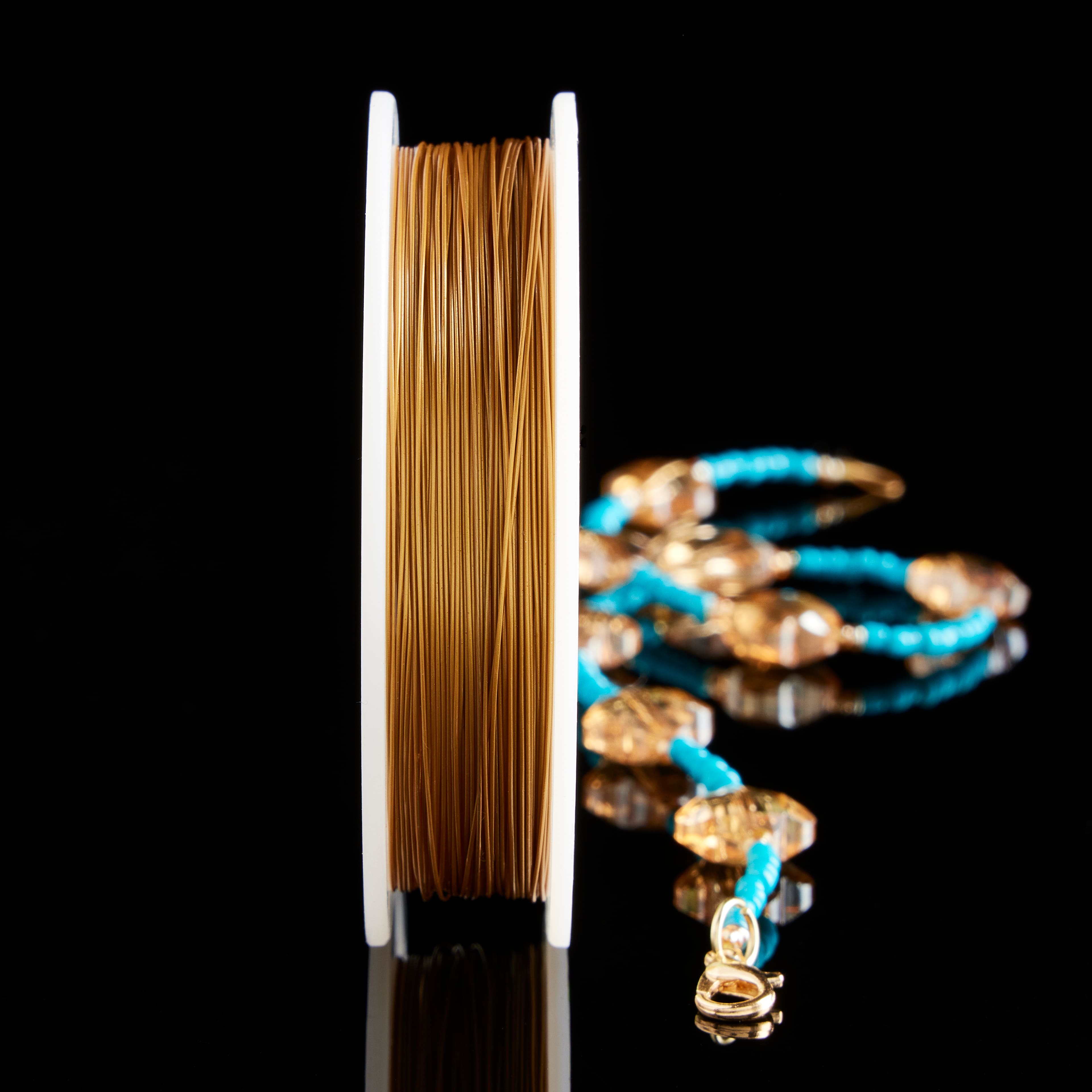 Beadalon&#xAE; 0.38mm Satin Gold 7 Strand Bead Stringing Wire